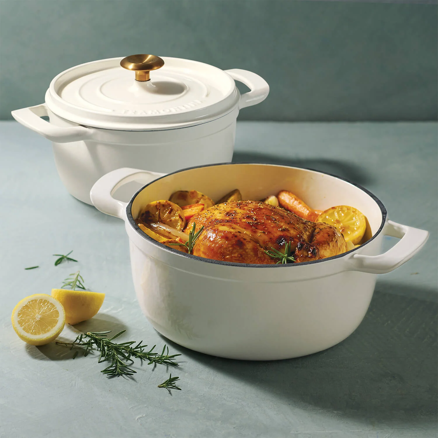 Tramontina 26cm Enamelled Cast Iron Round Casserole - Latte - Image 11