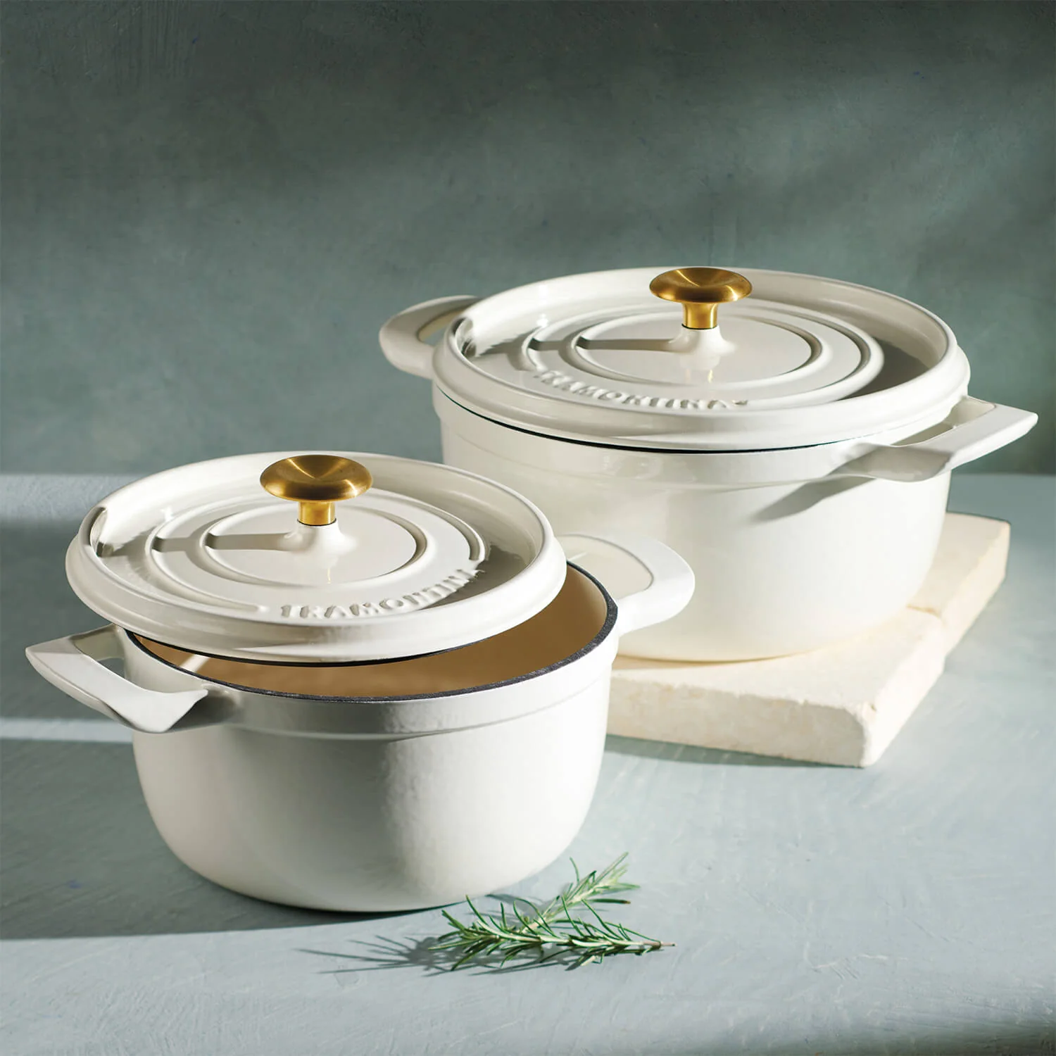 Tramontina 26cm Enamelled Cast Iron Round Casserole - Latte - Image 12