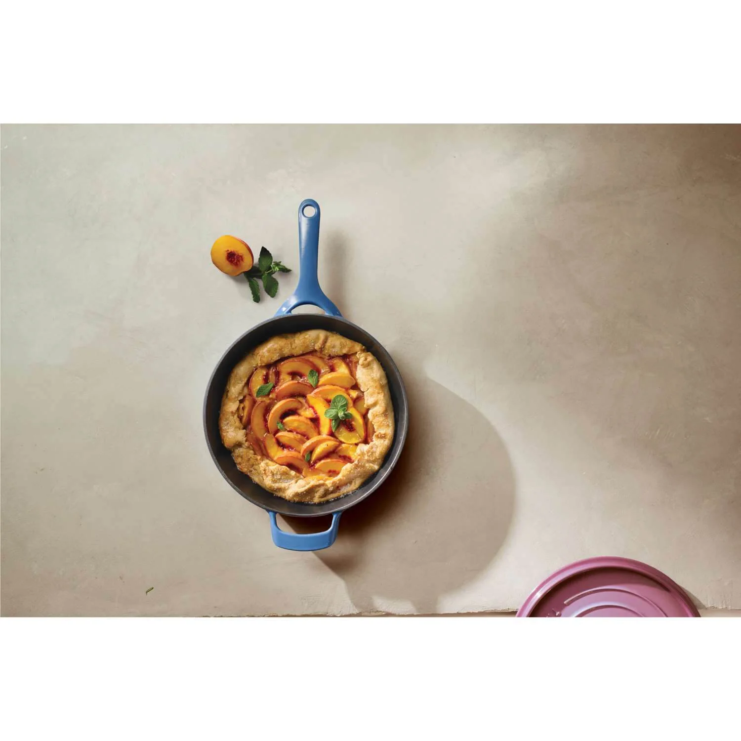 Tramontina 30cm Enamelled Cast Iron Skillet - Blue - Image 10