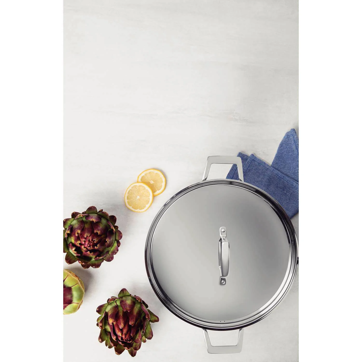 Tramontina 30cm Grano 3-Ply Stainless Steel Saute Pan with Lid - Image 4
