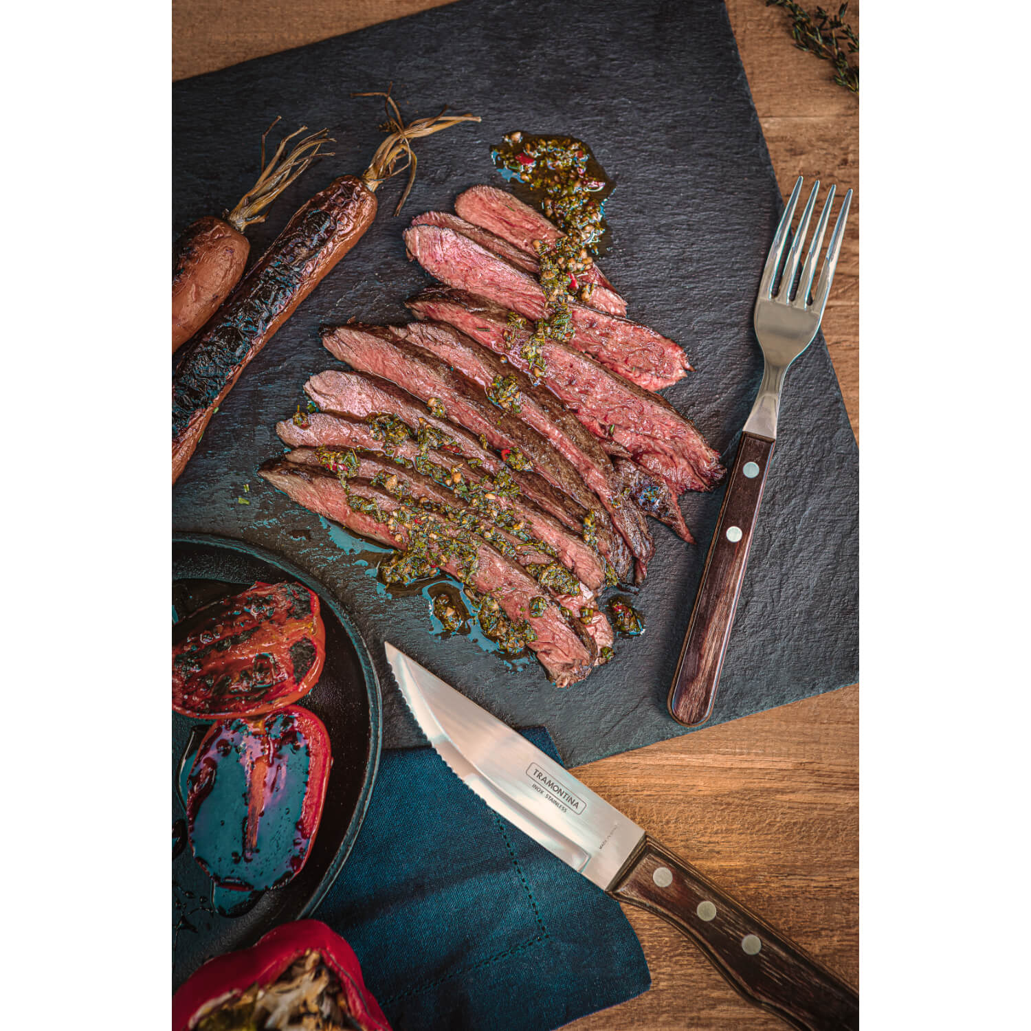 Tramontina Churrasco Jumbo Cutlery Set - 4 Piece - Image 4