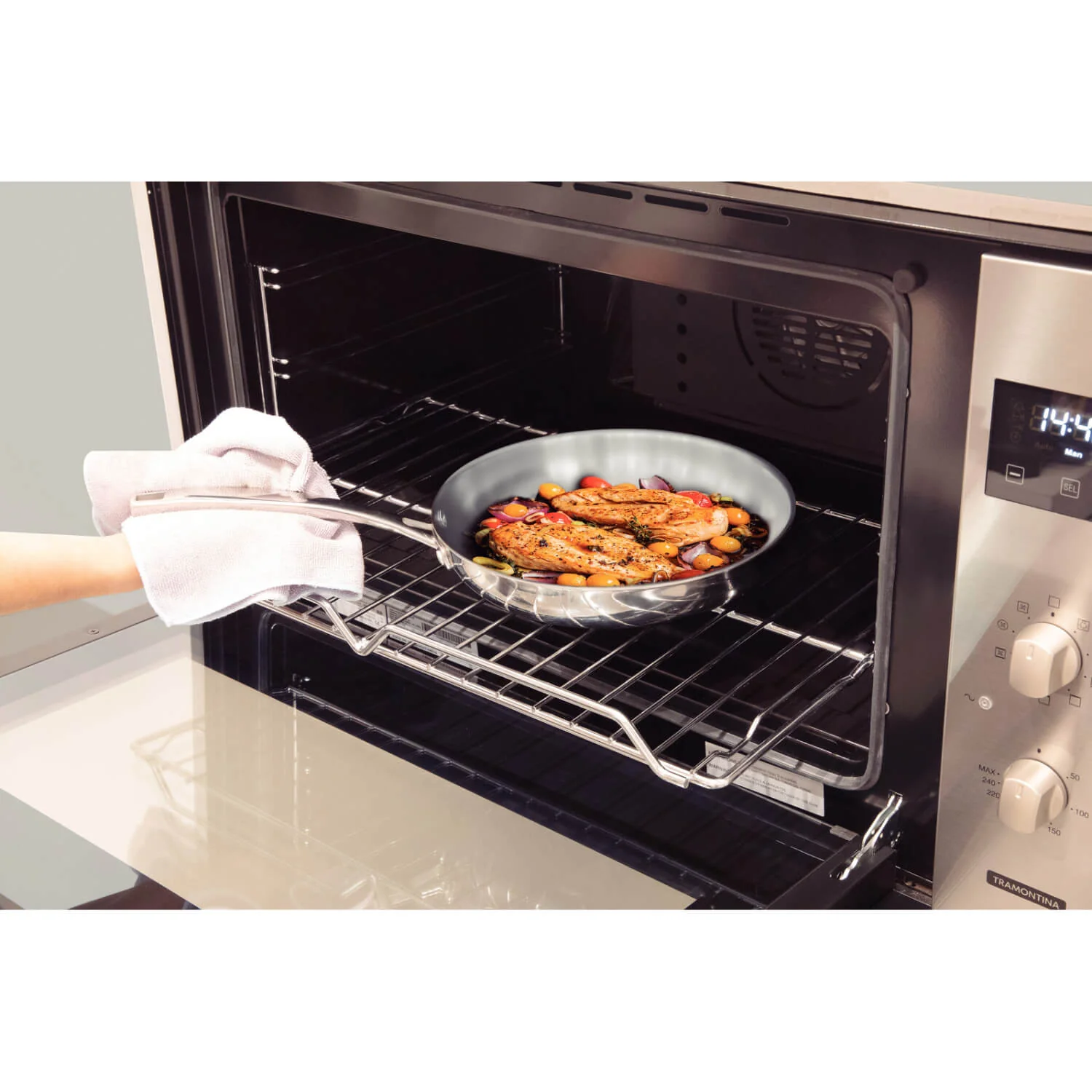 Tramontina Grano 3-Ply Stainless Steel 20cm Frying Pan - Image 5