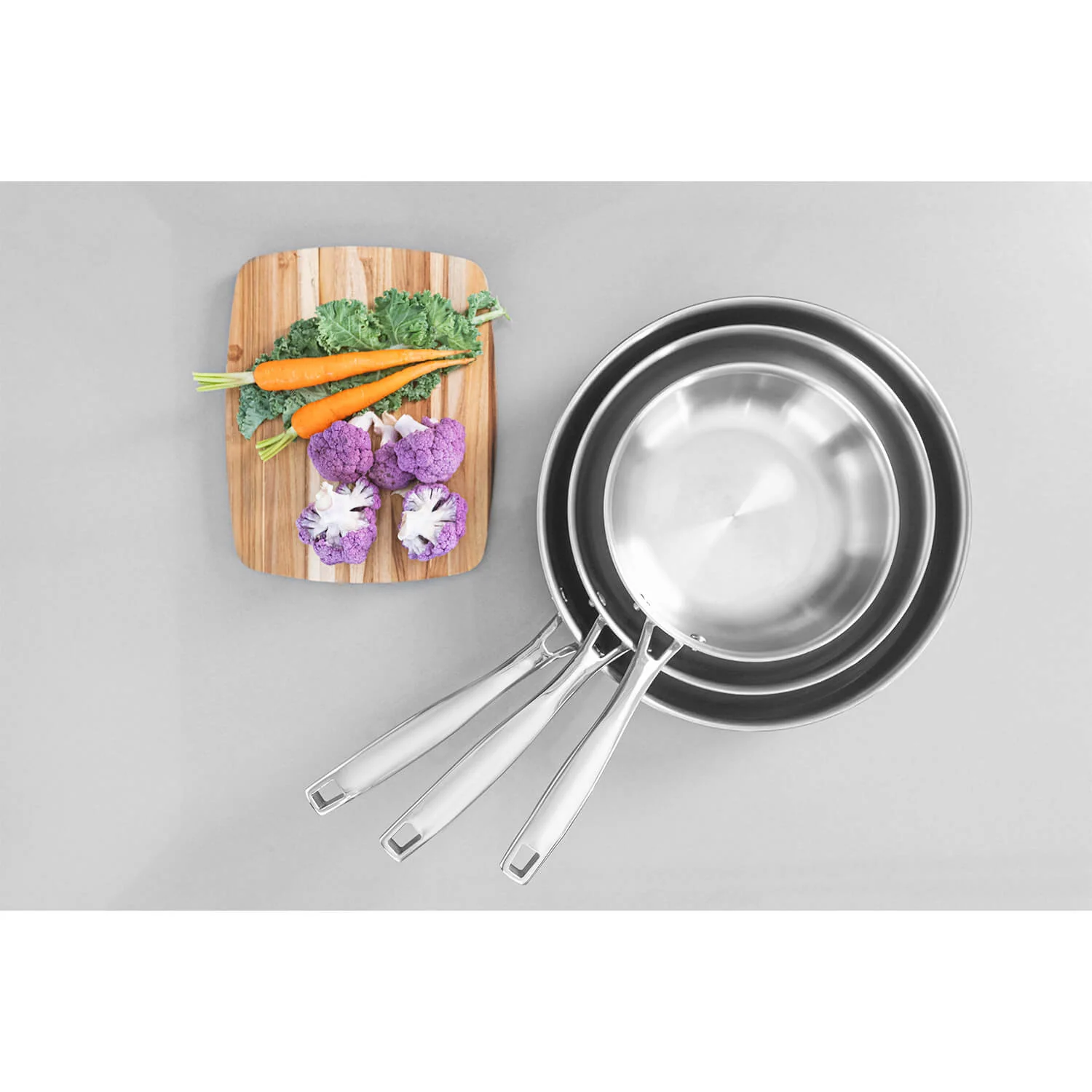 Tramontina Grano 3-Ply Stainless Steel 20cm Frying Pan - Image 8