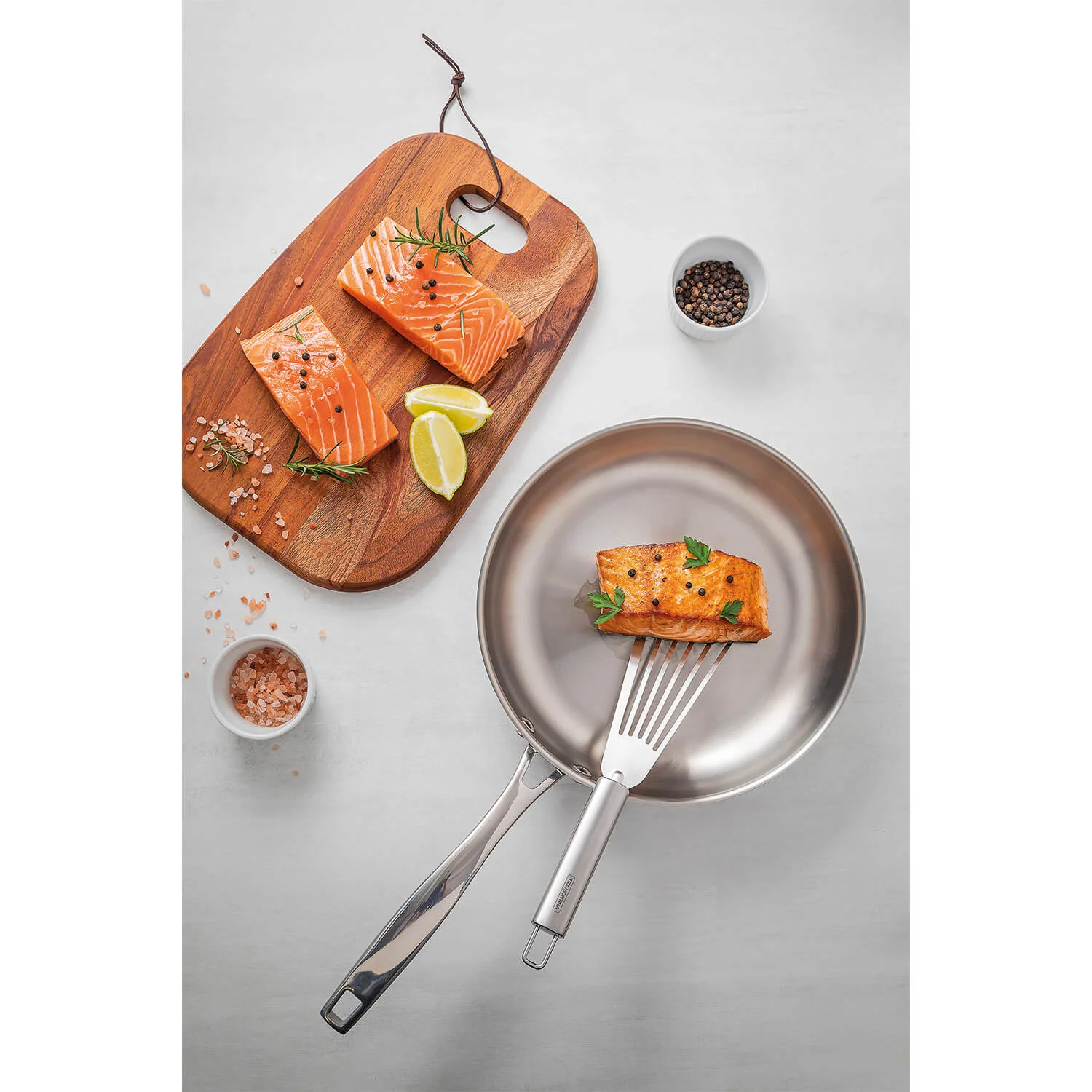 Tramontina Grano 3-Ply Stainless Steel 26cm Frying Pan - Image 7