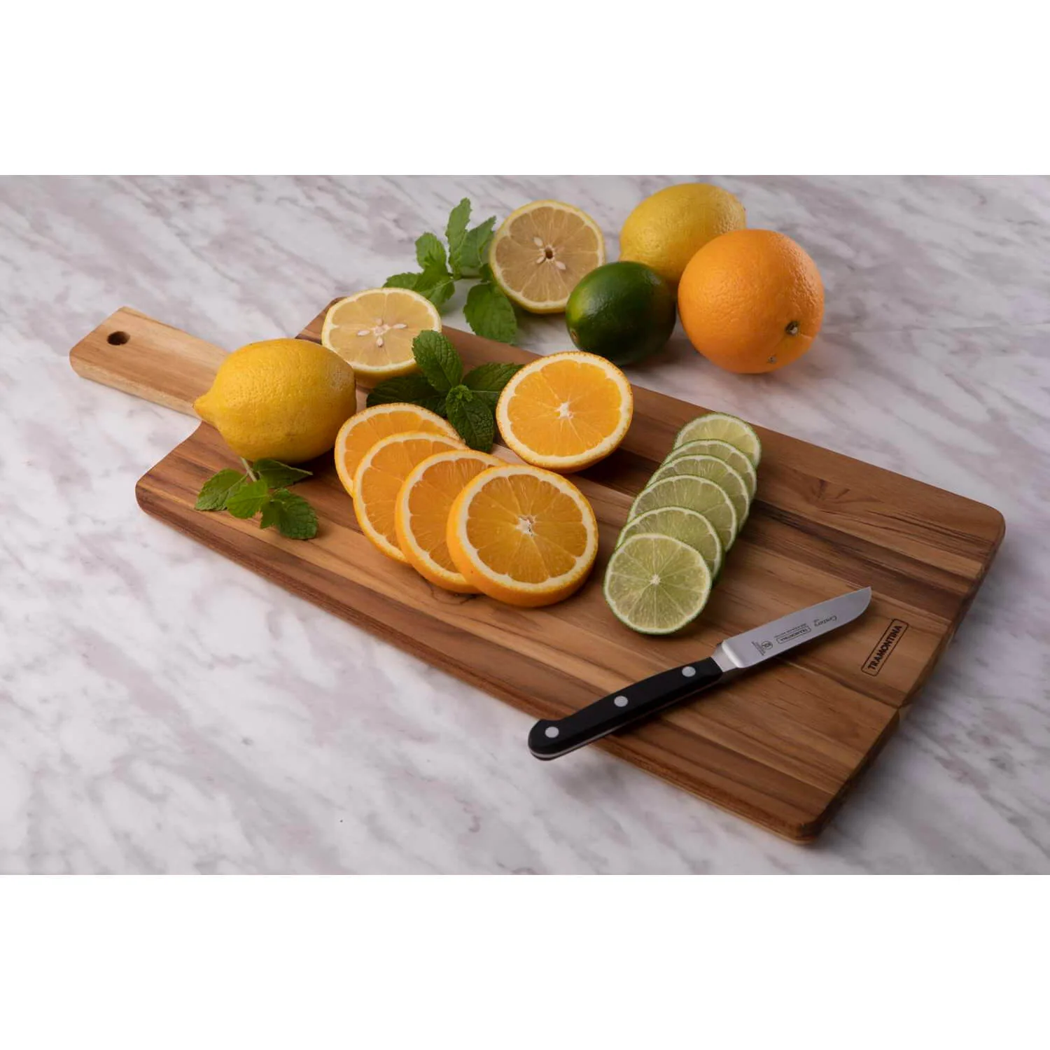 Tramontina Teak 48cm x 19.5cm Cutting Board With Handle - Image 3