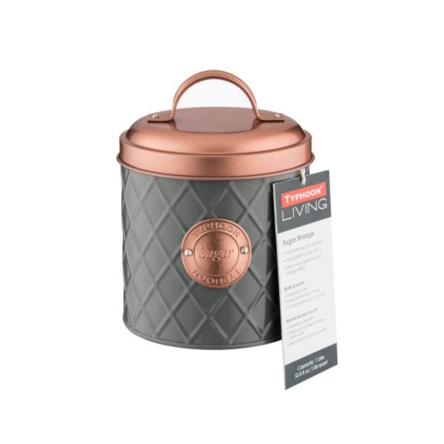Typhoon Henrik 3 Piece Canister Set - Graphite & Copper - Image 4