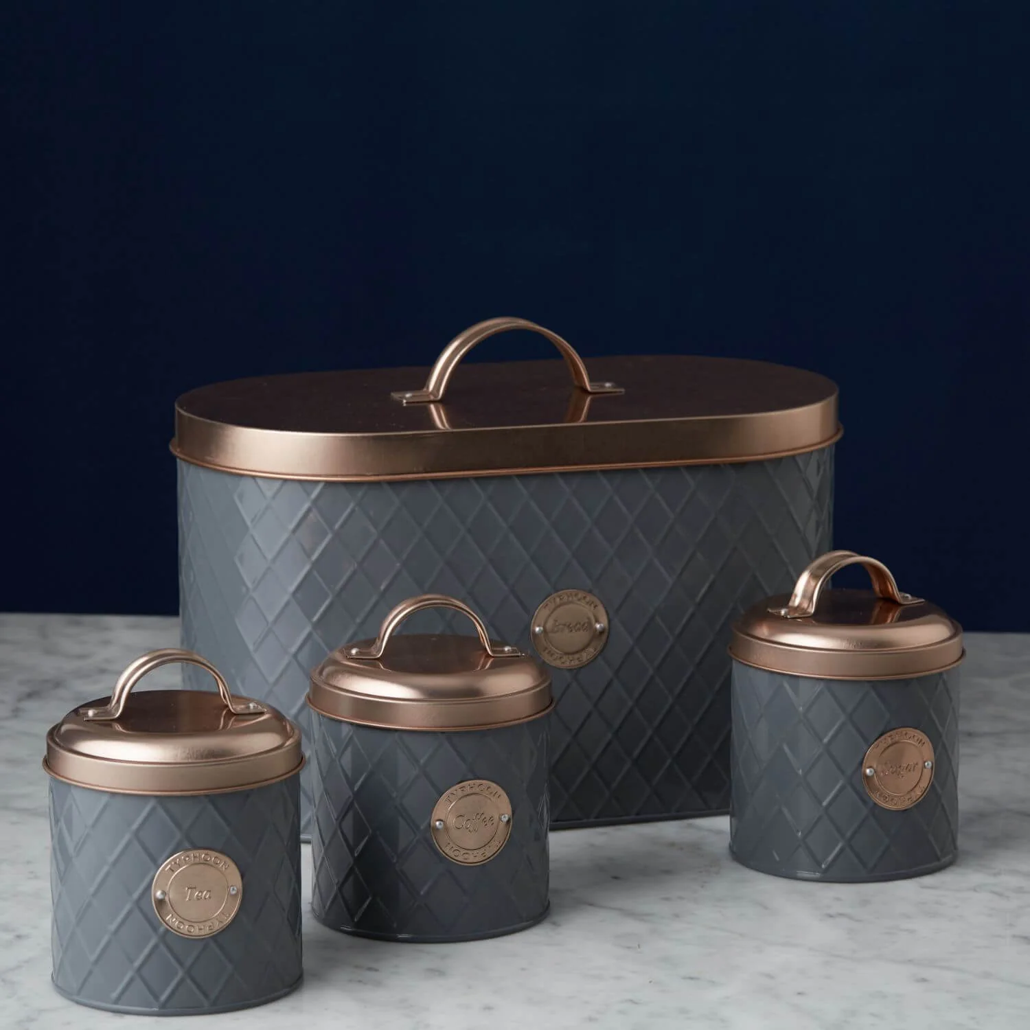 Typhoon Henrik 3 Piece Canister Set - Graphite & Copper - Image 5
