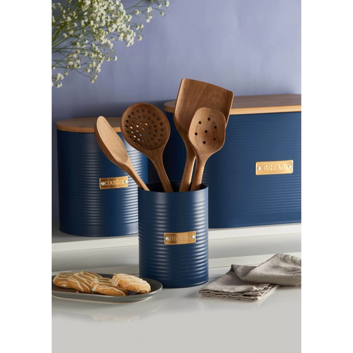 Typhoon Living Cookie Storage Canister - Otto Navy - Image 3