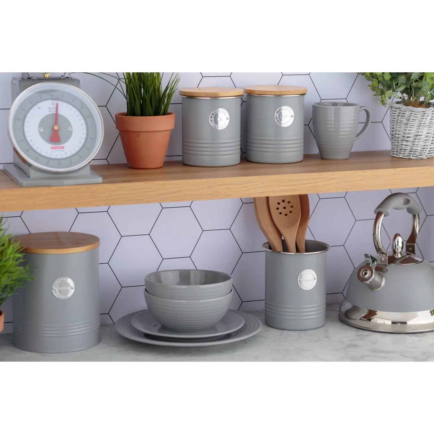 Typhoon Living Cookie Tin - Grey - Image 3