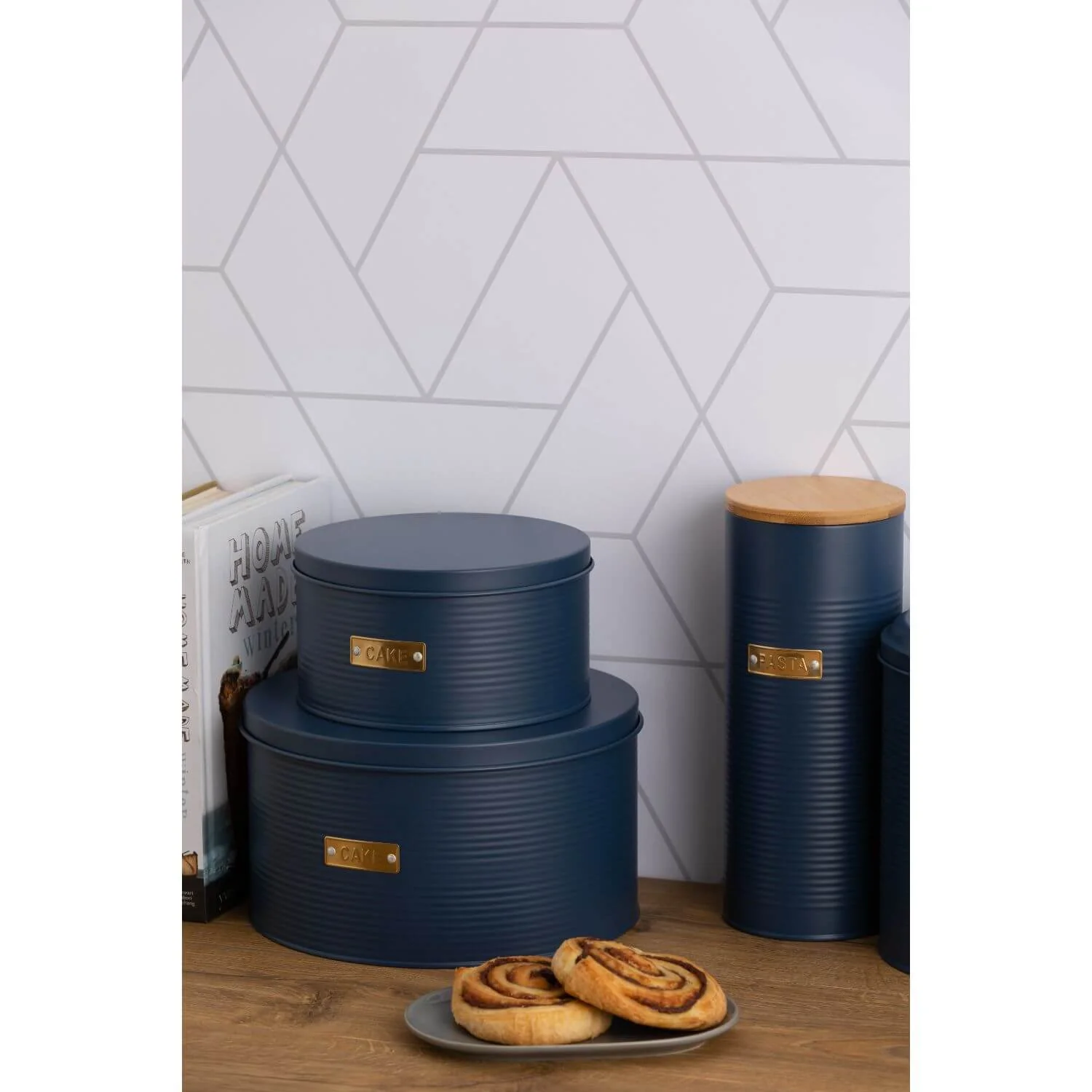 Typhoon Living Set of 2 Cake Tins - Otto Navy - Image 2