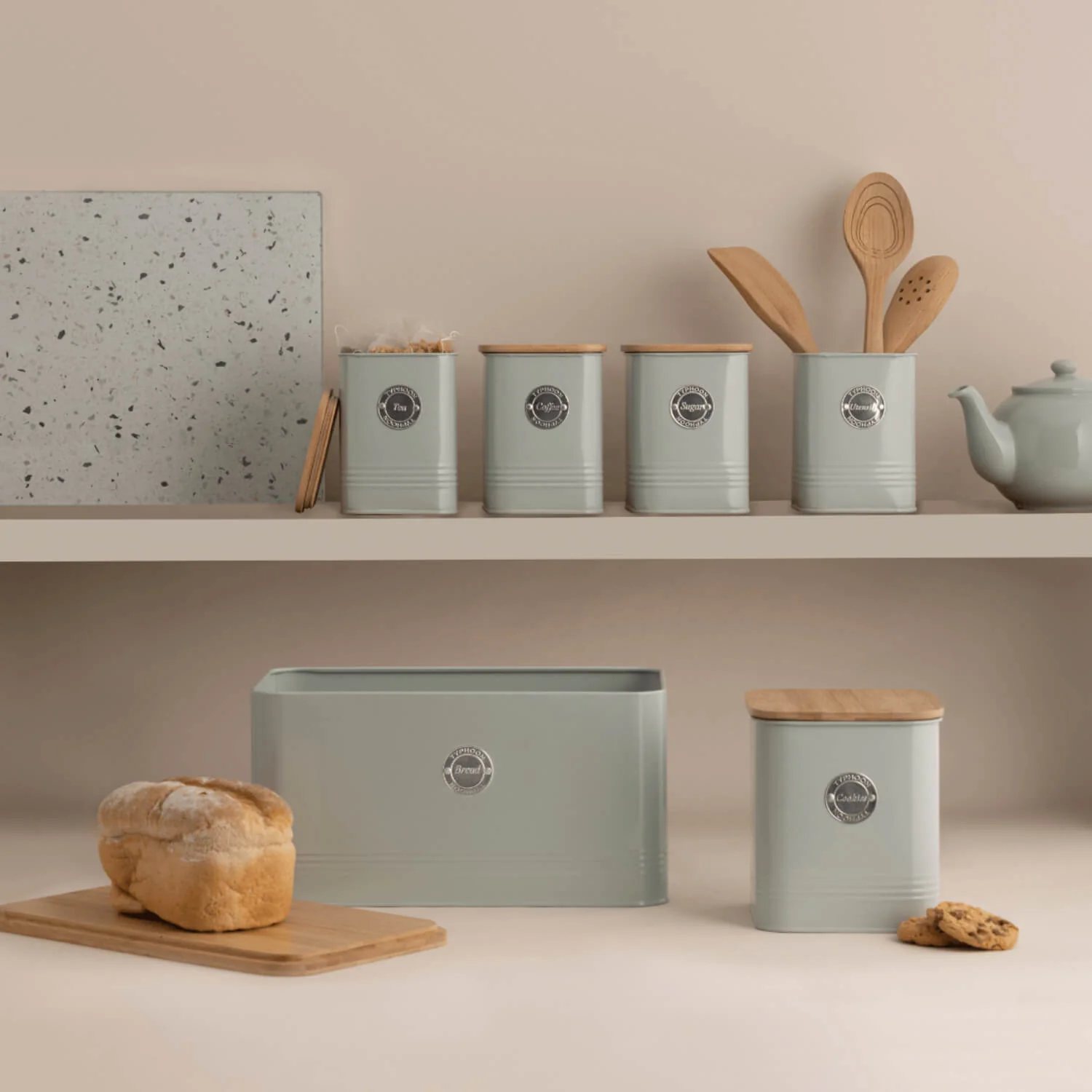 Typhoon Living Squircle Tea Canister - Mint - Image 3