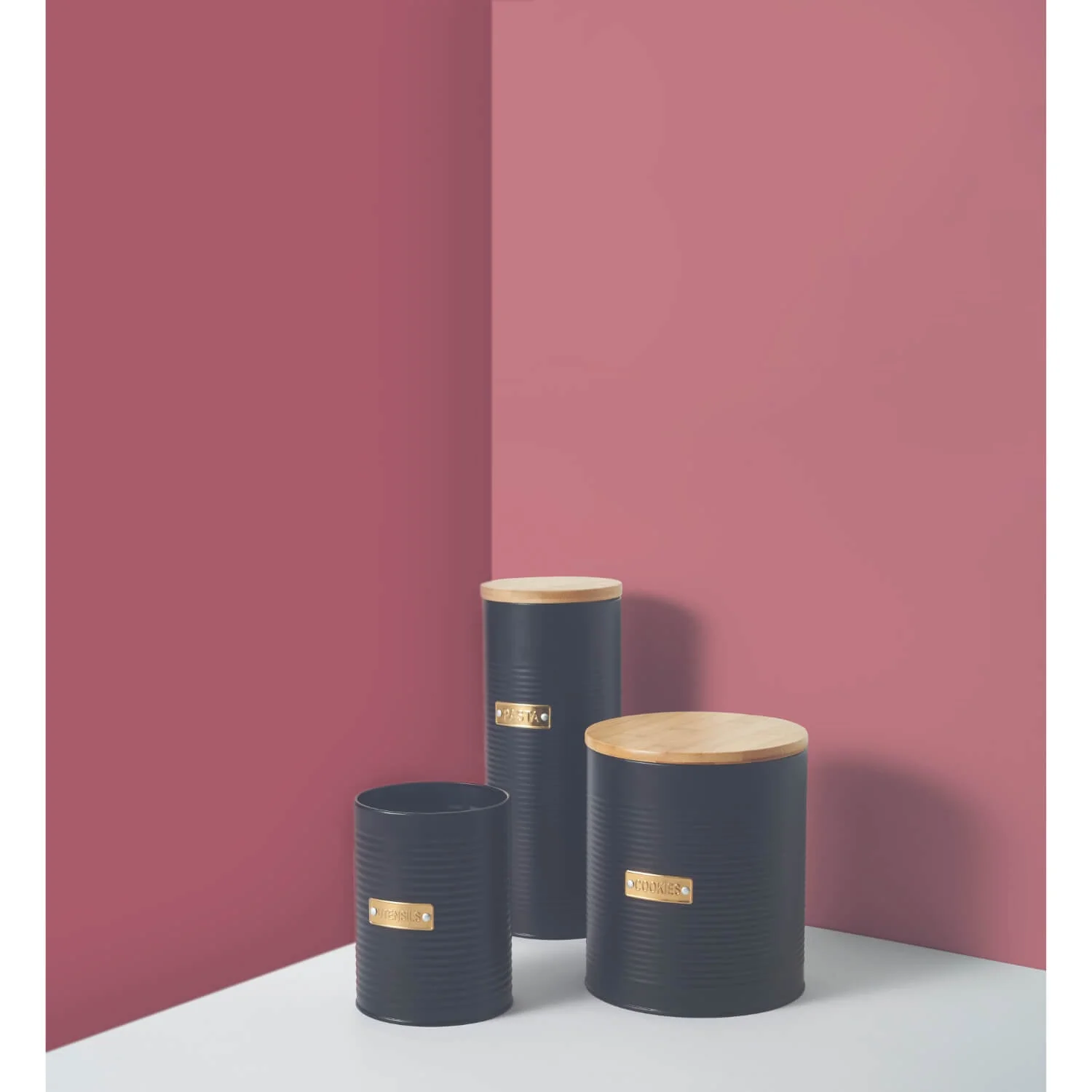 Typhoon Living 3 Piece Canister Set - Otto Black - Image 8