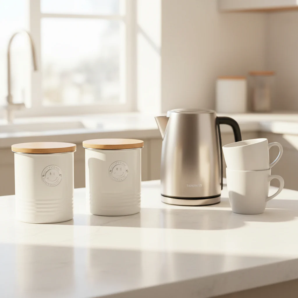 Typhoon Living 3 Piece Canister Set - Cream - Image 5
