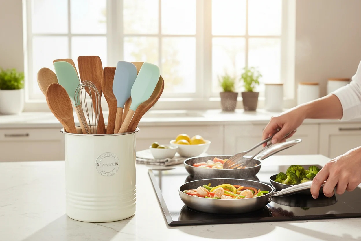 Typhoon Living Utensil Pot - Cream - Image 3