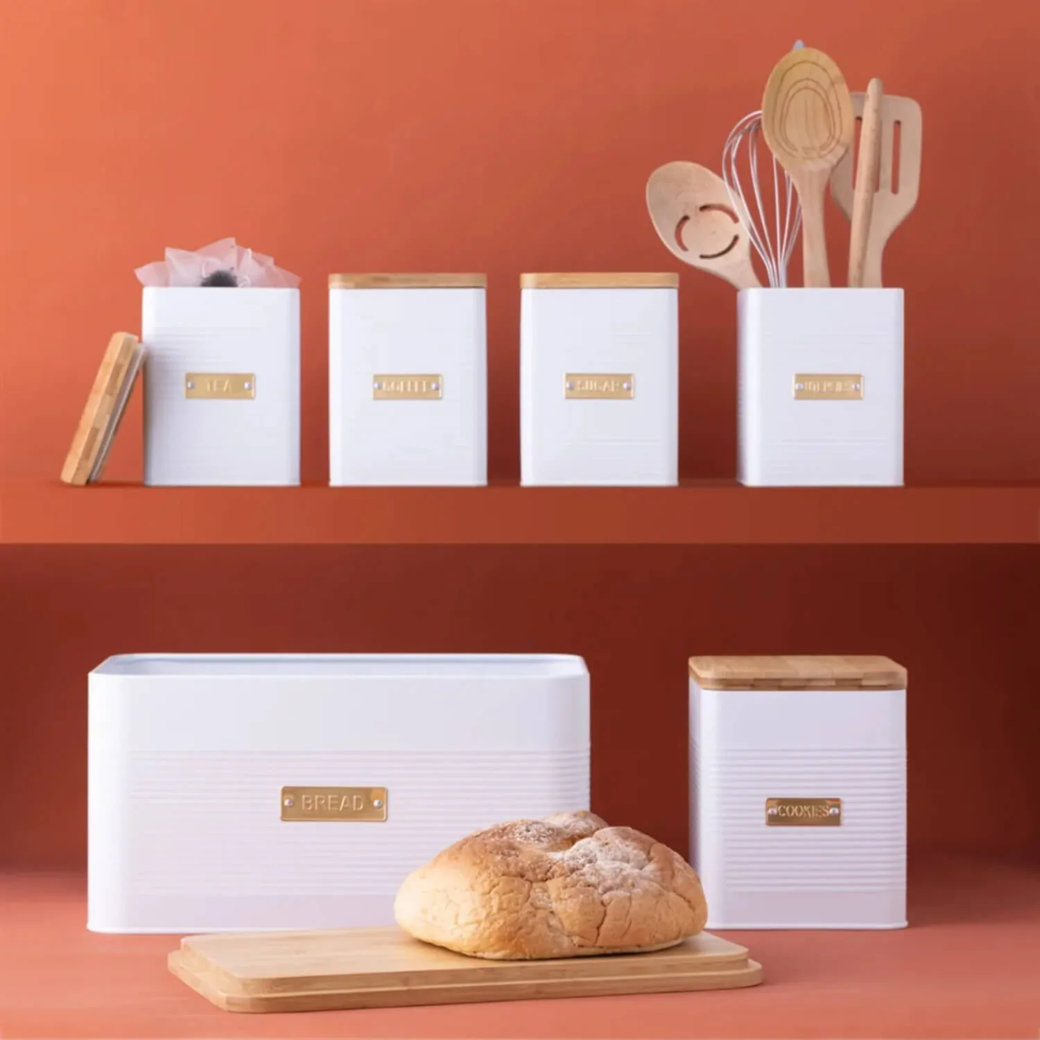 Typhoon Square Bread Storage - Otto White - Image 3