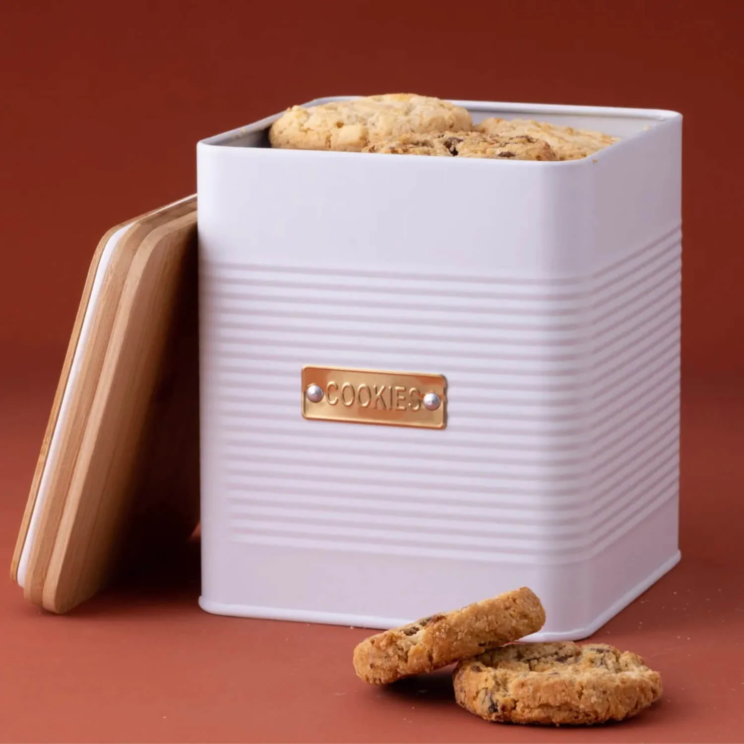 Typhoon Square Cookie Canister - Otto White - Image 2