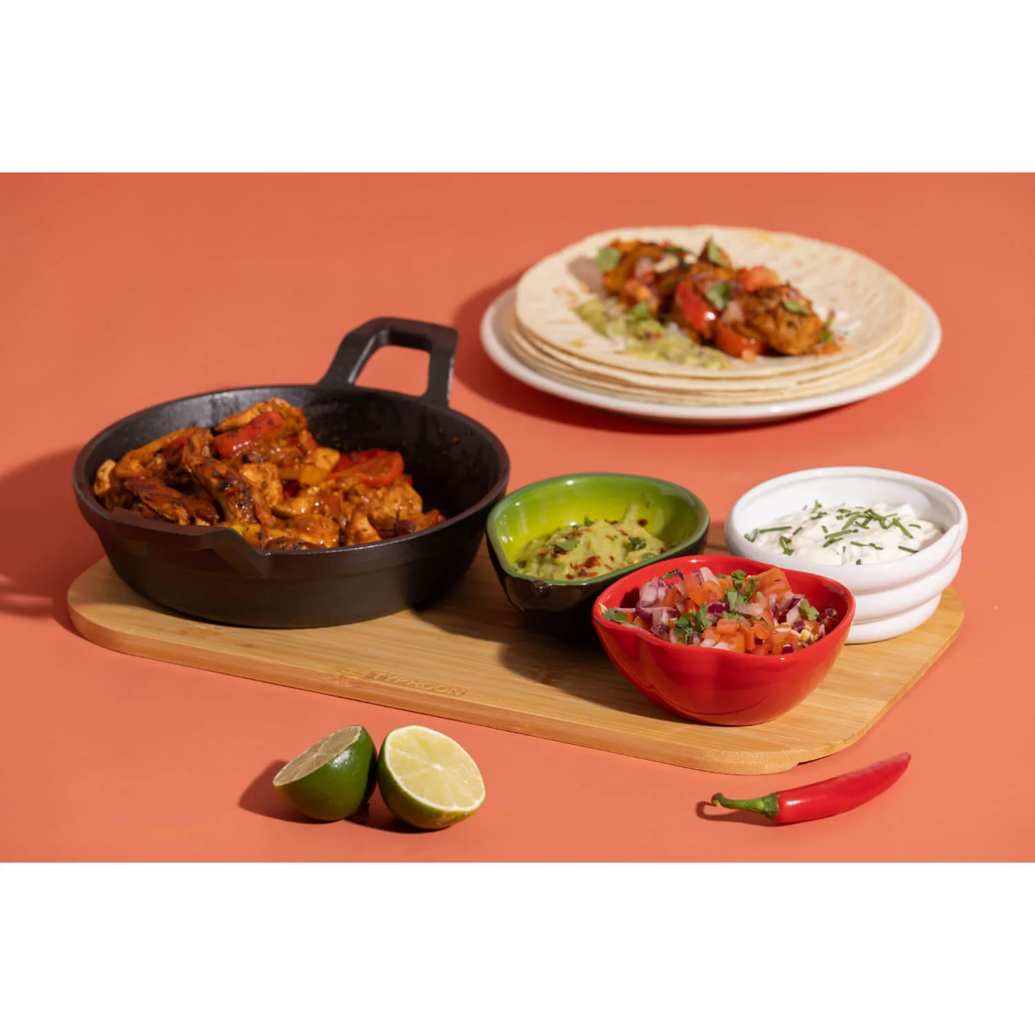 Typhoon World Foods 18cm Fajita Serving Set - Image 4