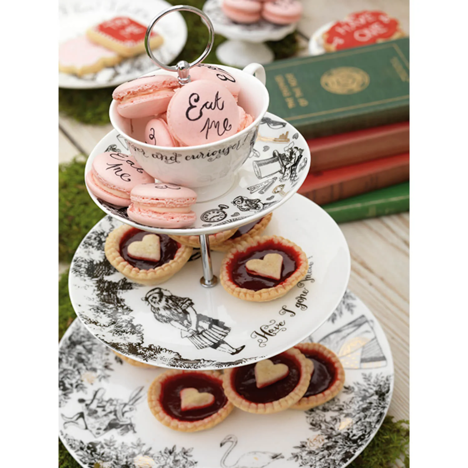 Alice in Wonderland Cake Stand - 3 Tier - Image 4