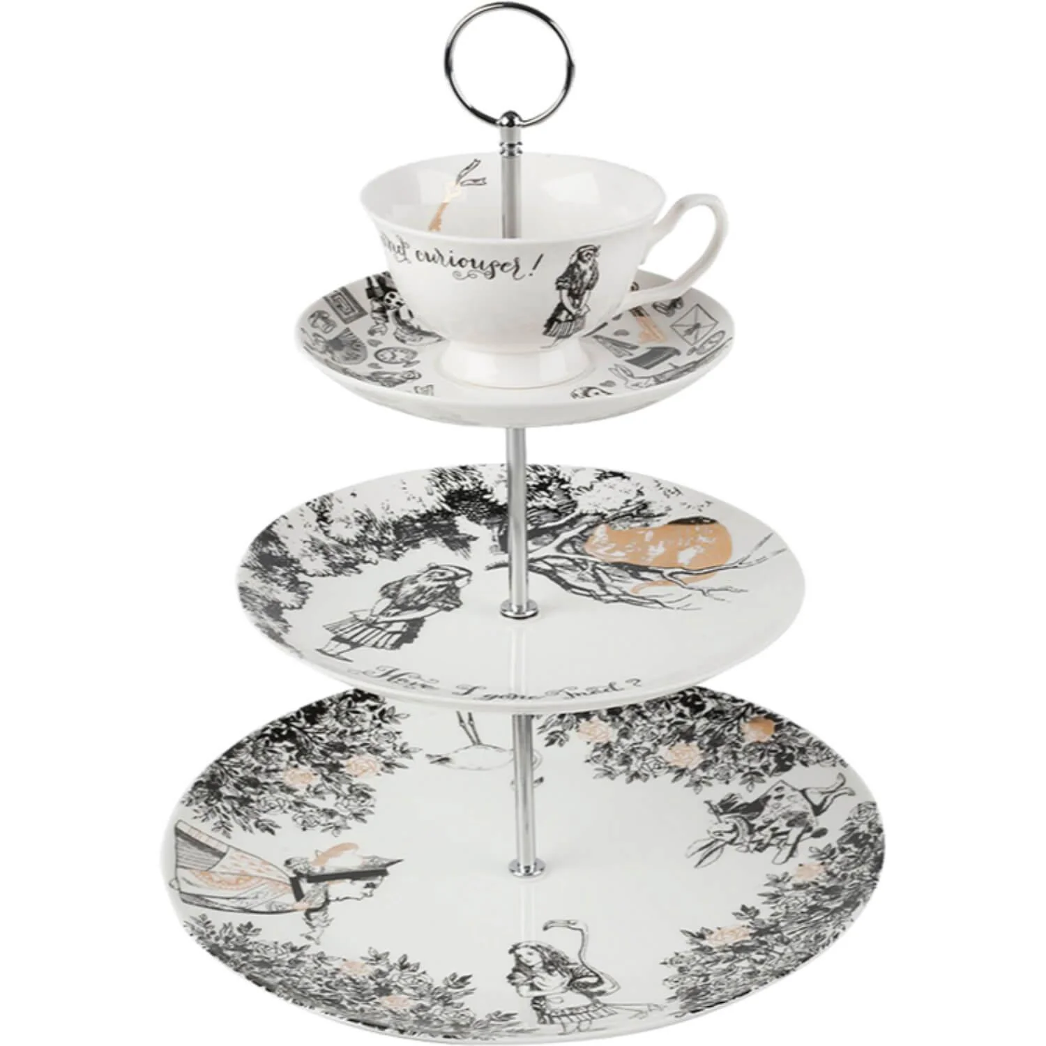 Alice In Wonderland Afternoon Tea Set - 4 Piece - Image 4