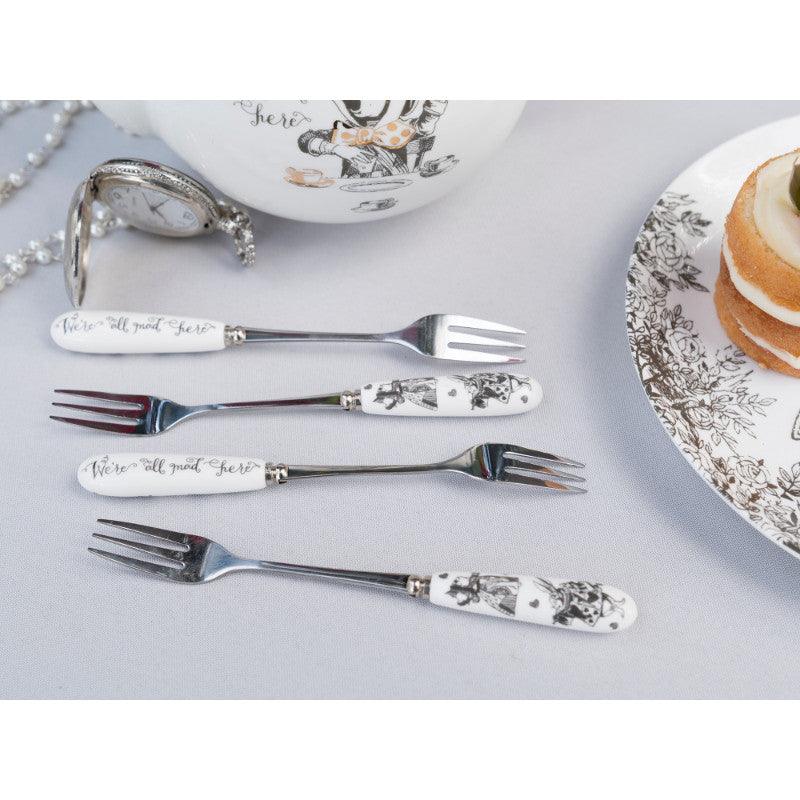 Alice in Wonderland Pastry Forks - Set of 4 - Image 4