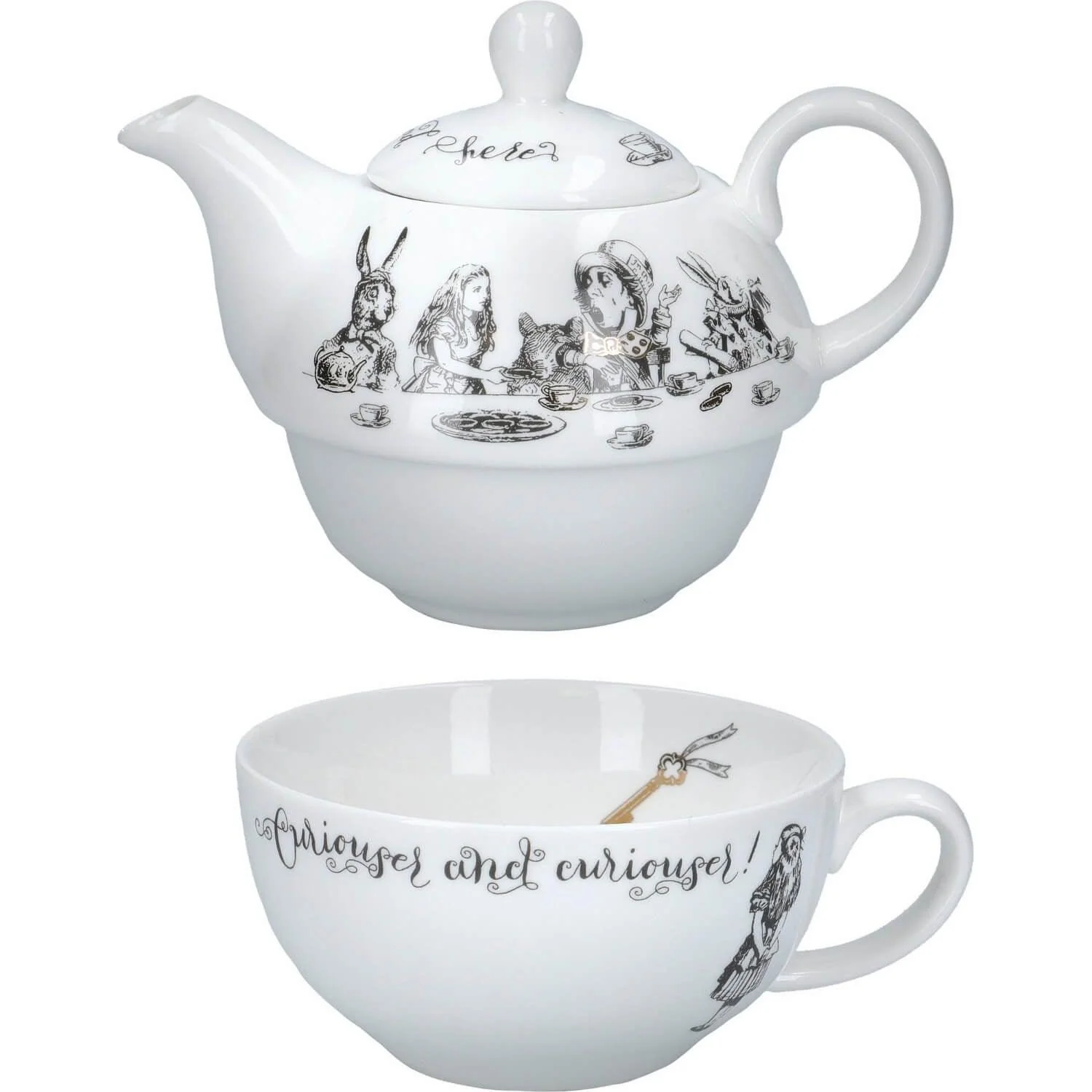 Alice in Wonderland Tea For One Teapot