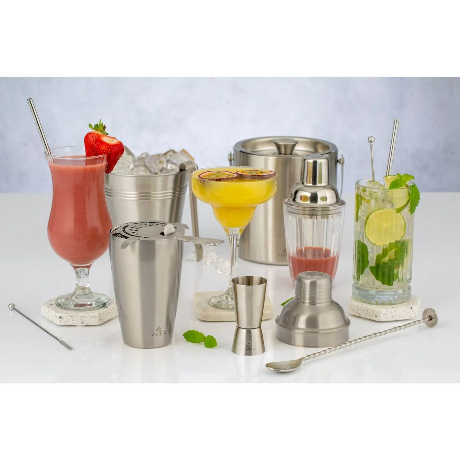 Viners Barware Champagne Ice Bucket - Silver - Image 3