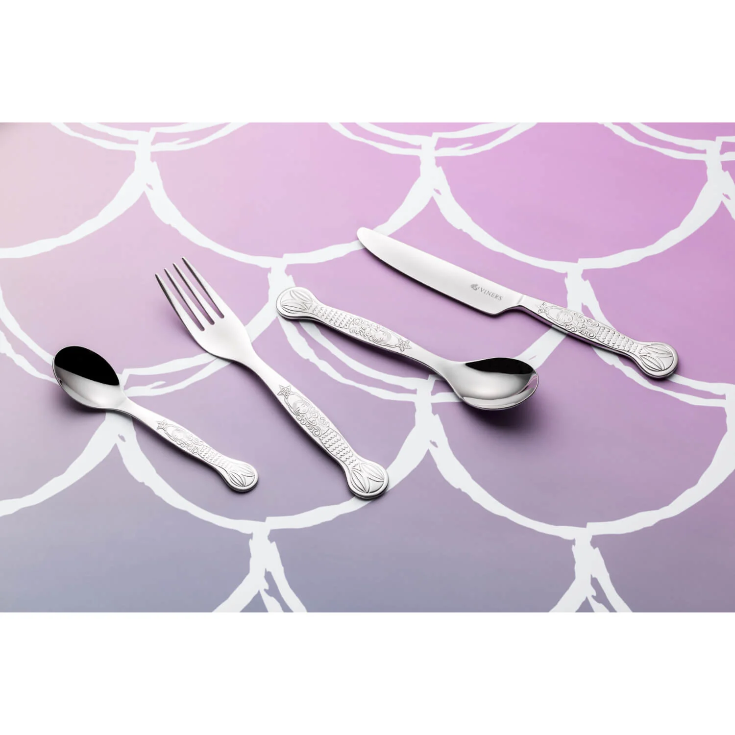 Viners Mermazing 4-Piece Childrens Cutlery Set - Image 3