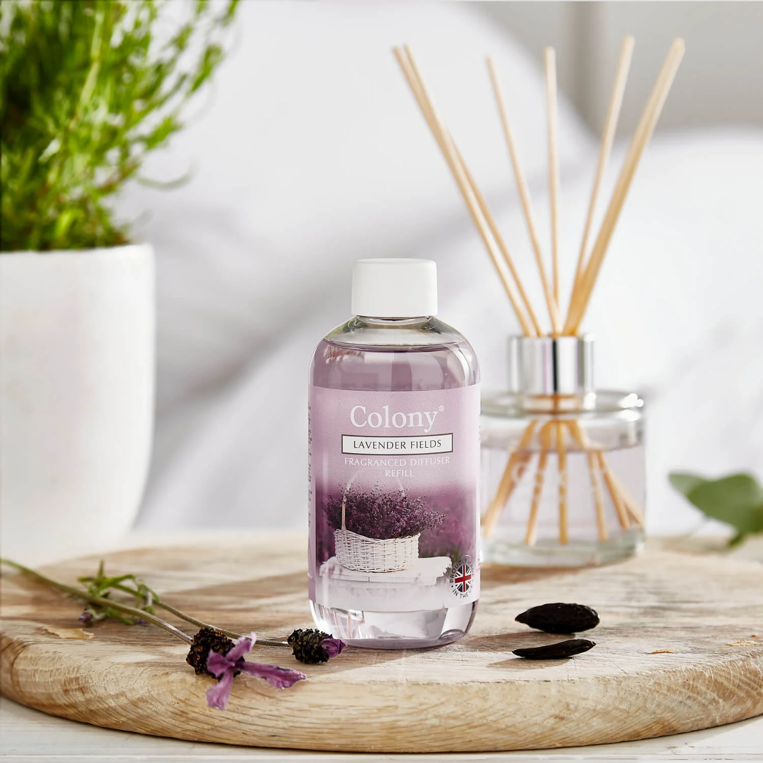 Wax Lyrical Colony 200ml Reed Diffuser Refill - Lavender Fields - Image 2