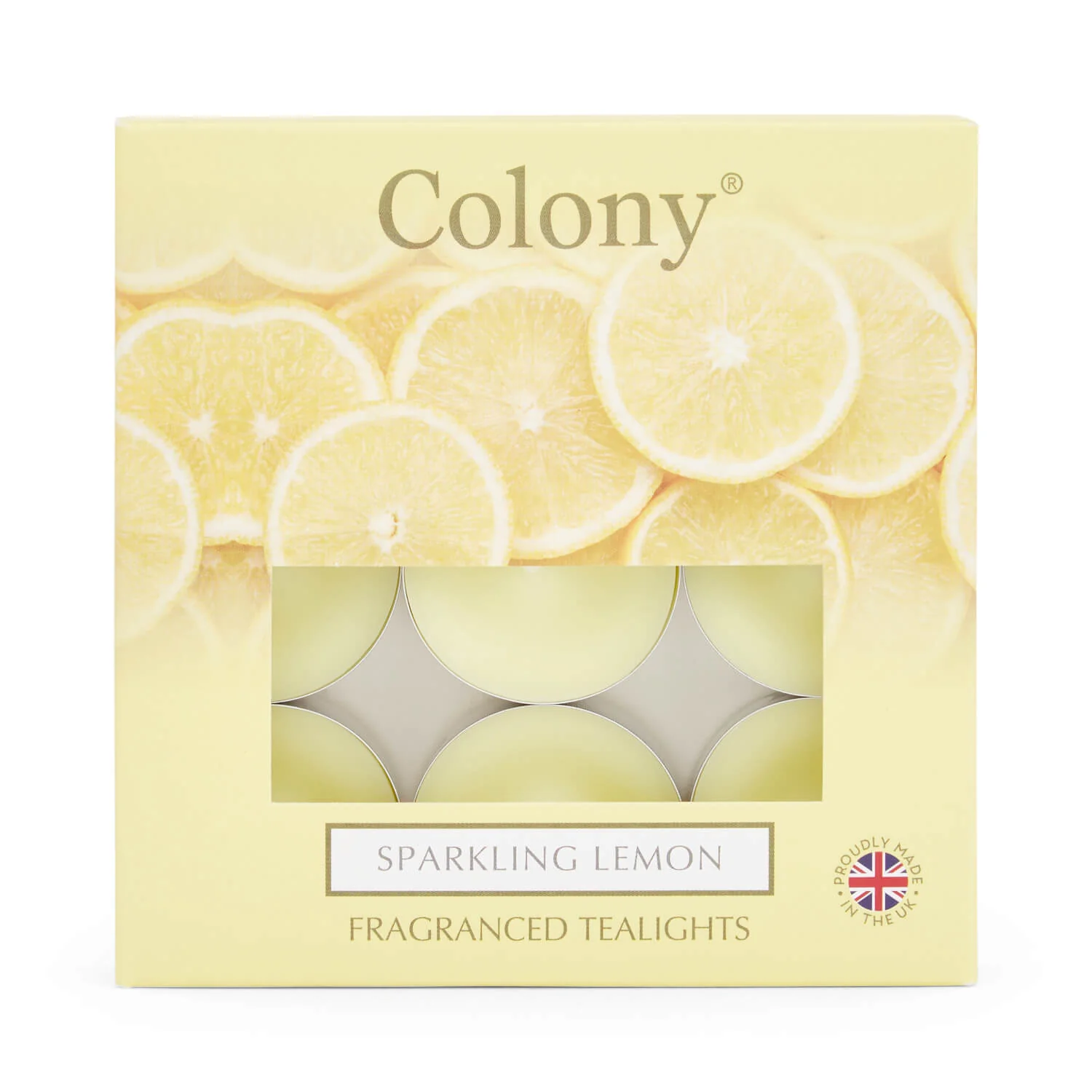 Wax Lyrical Colony Pack of 9 Scented Tealights - Sparkling Lemon - Image 3
