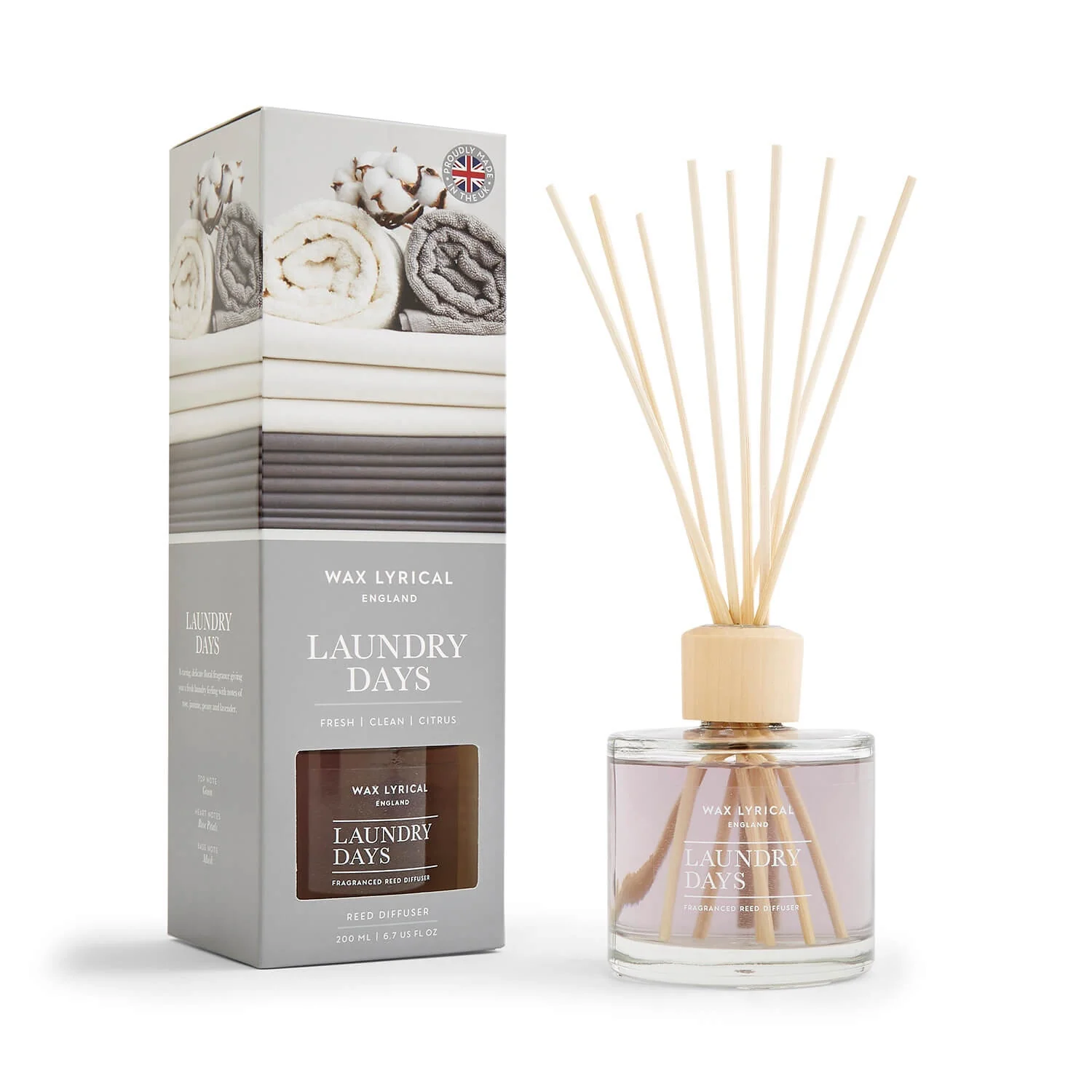 Wax Lyrical England 200ml Reed Diffuser - Laundry Days