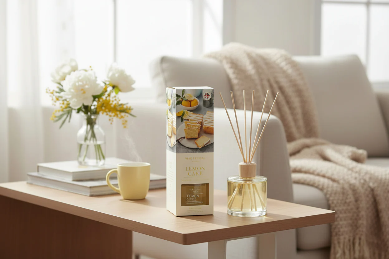 Wax Lyrical England 200ml Reed Diffuser - Lemon Cake - Image 2