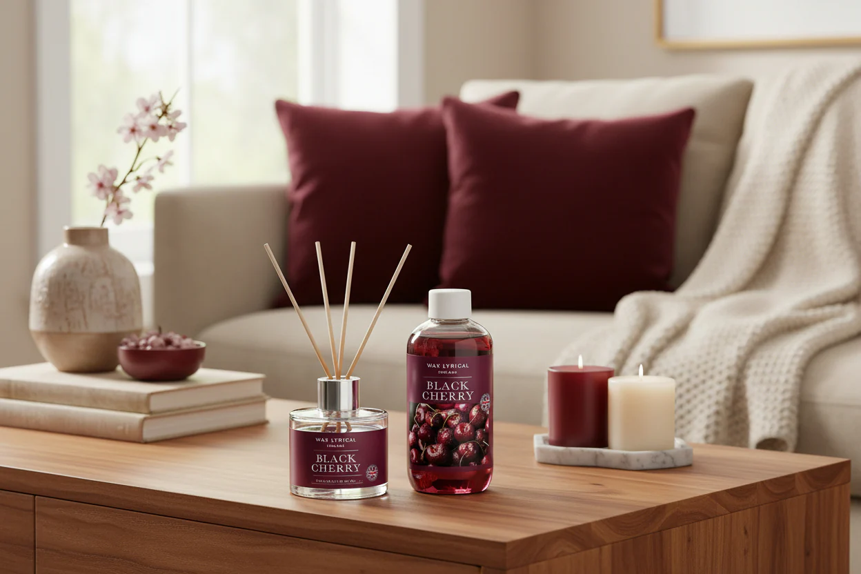 Wax Lyrical England 200ml Reed Diffuser Refill - Black Cherry - Image 2