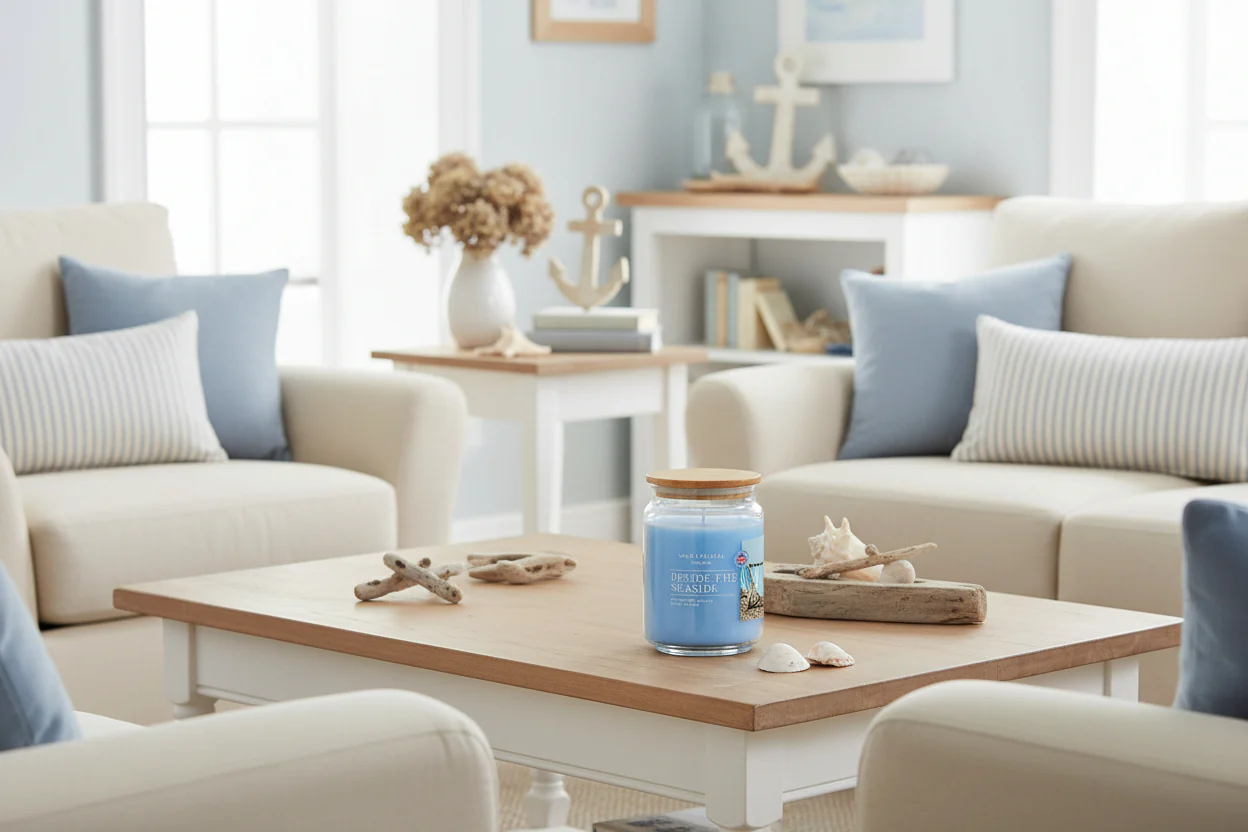 Wax Lyrical England Large Scented Candle Jar - Beside The Seaside - Image 3