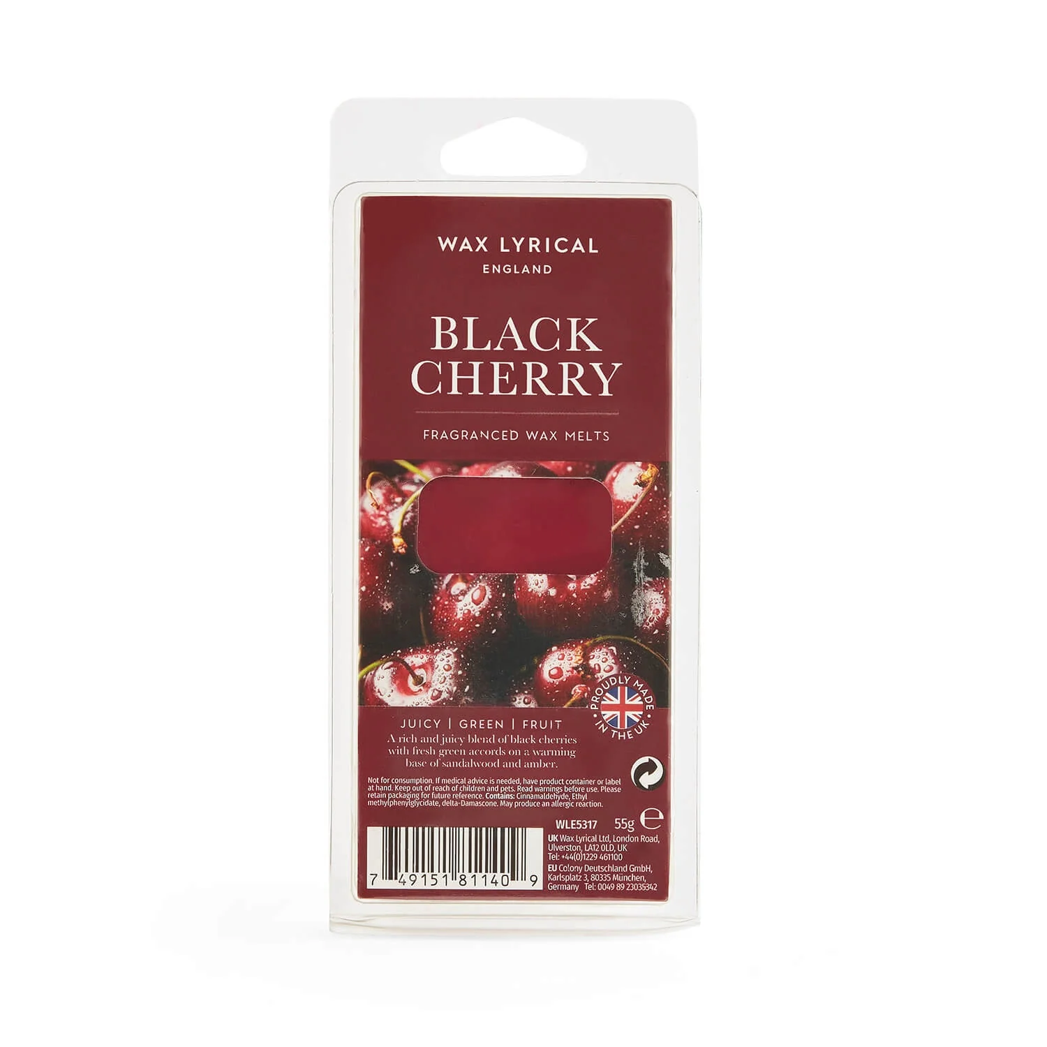 Wax Lyrical England Scented Wax Melts - Black Cherry