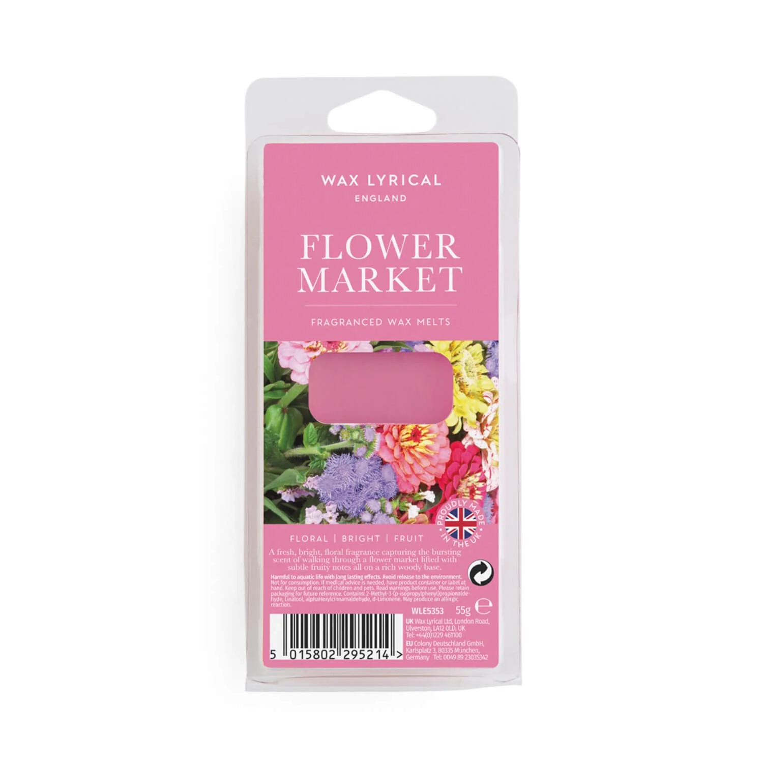 Wax Lyrical England Scented Wax Melts - Flower Market
