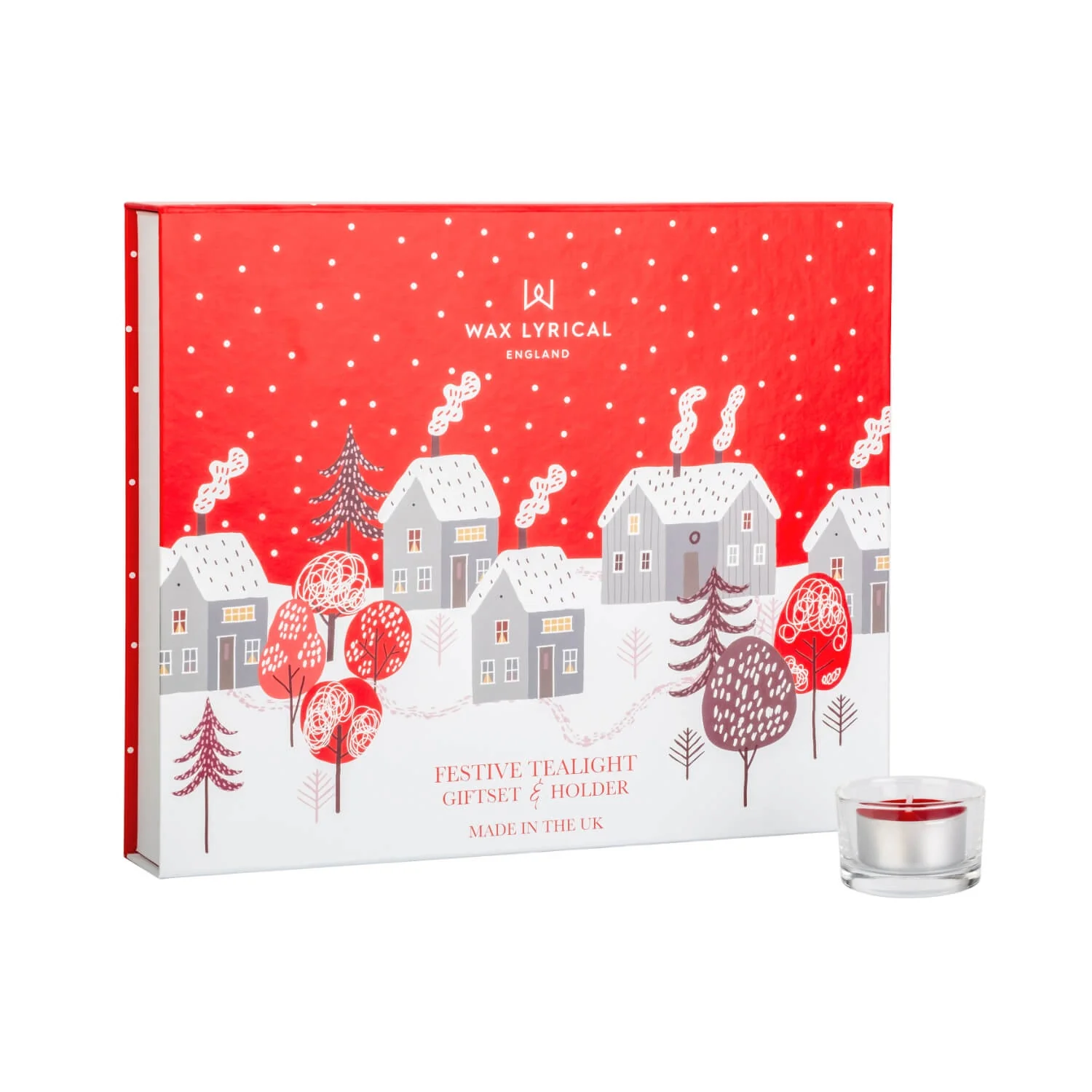 Wax Lyrical Festive Tealight & Holder Gift Set