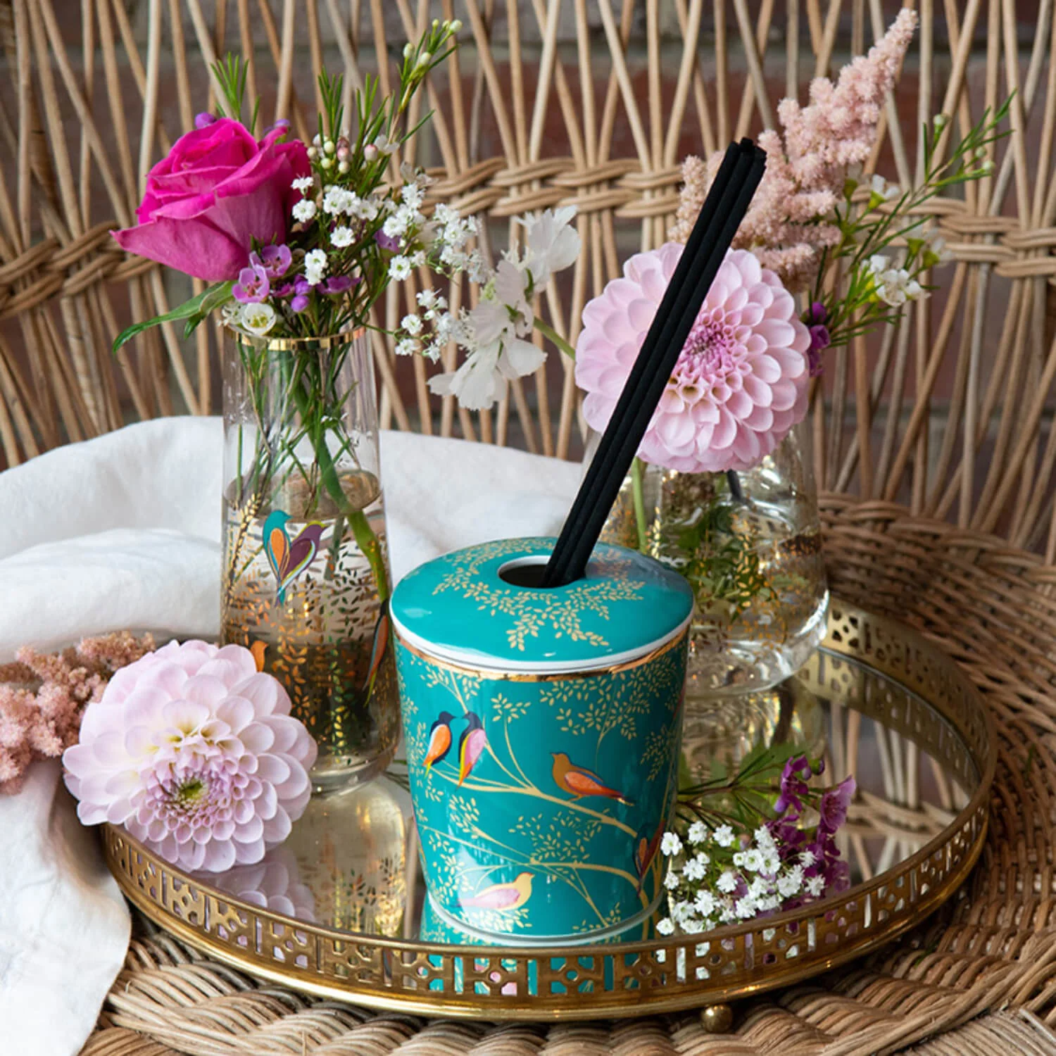 Wax Lyrical Sara Miller 200ml Ceramic Reed Diffuser - Mandarin, Tuberose & Wild Musk - Image 6