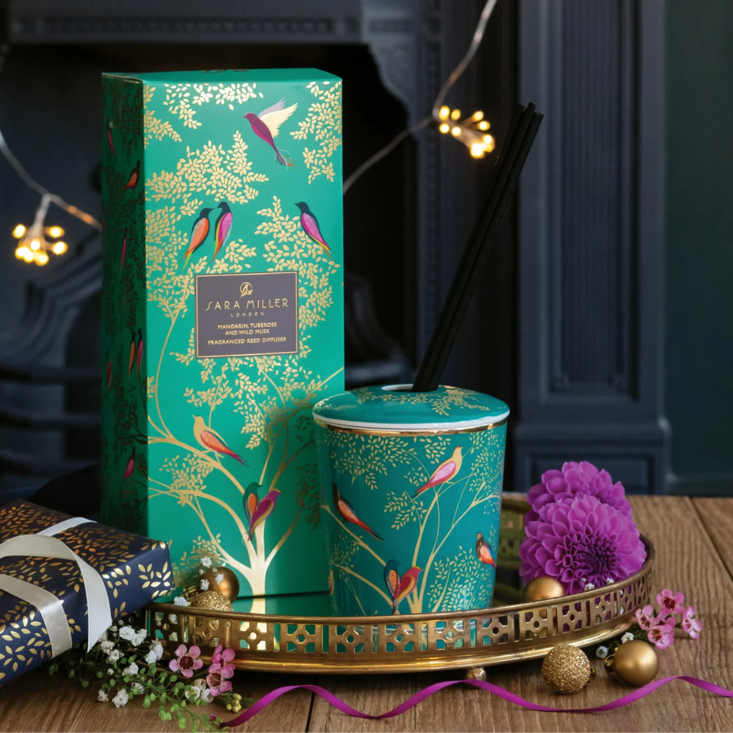 Wax Lyrical Sara Miller 200ml Ceramic Reed Diffuser - Mandarin, Tuberose & Wild Musk - Image 7