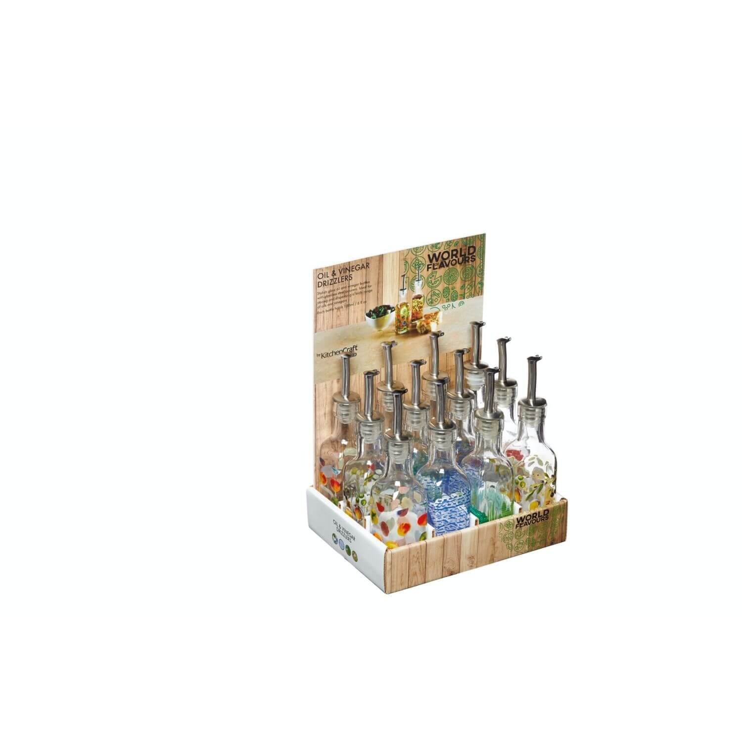 World of Flavours 180ml Oil & Vinegar Pourers - Image 6