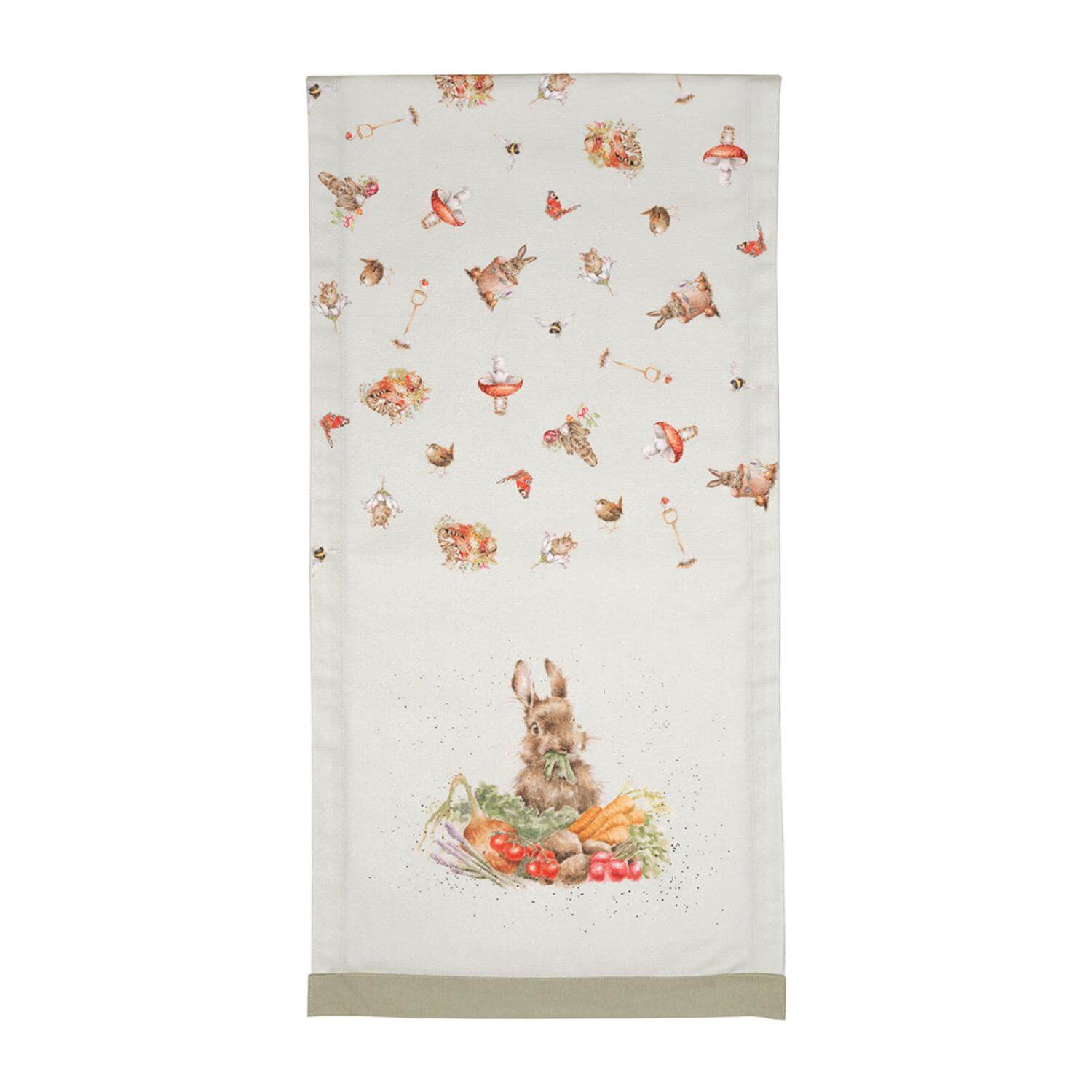 Wrendale Designs by Hannah Dale 100% Cotton Fabric Table Runner - Garden Friends - Image 2
