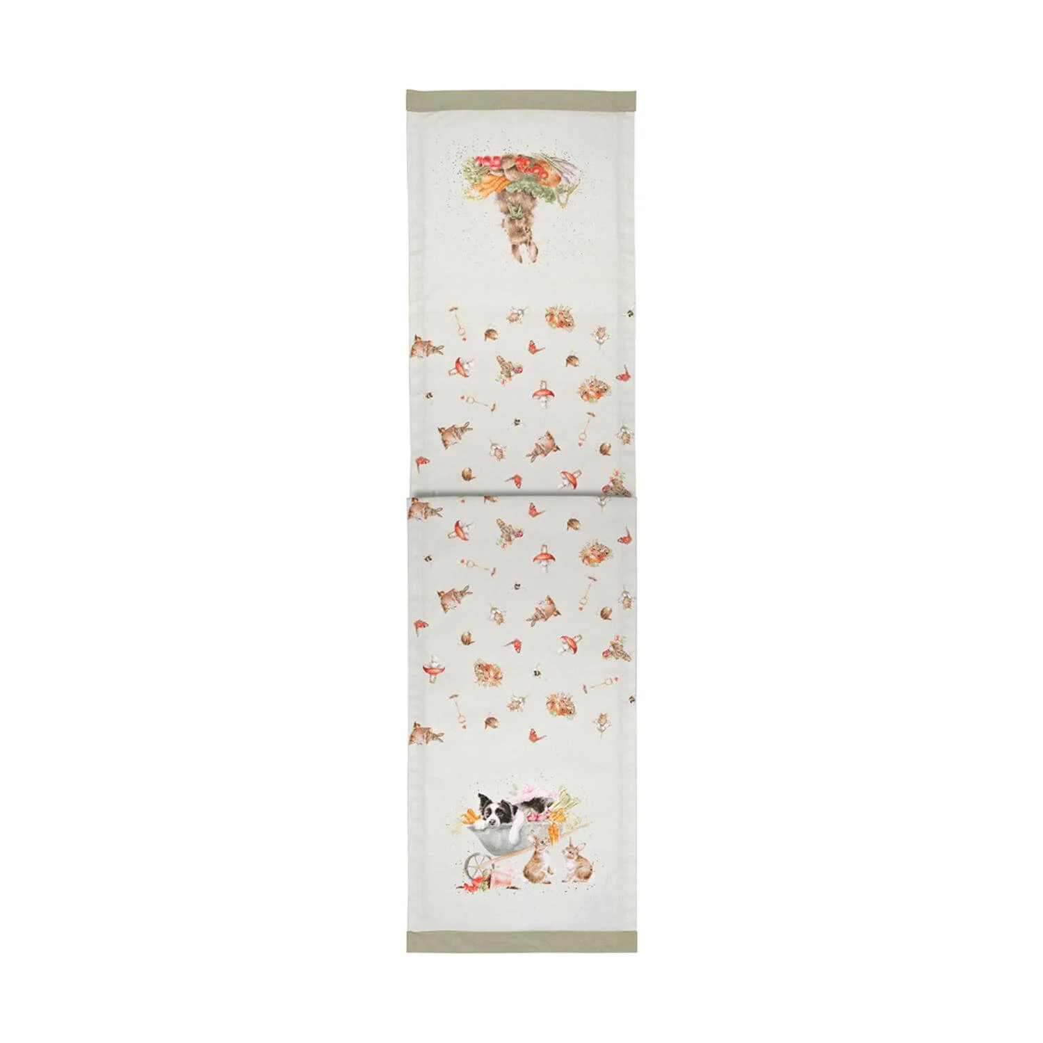 Wrendale Designs by Hannah Dale 100% Cotton Fabric Table Runner - Garden Friends - Image 3