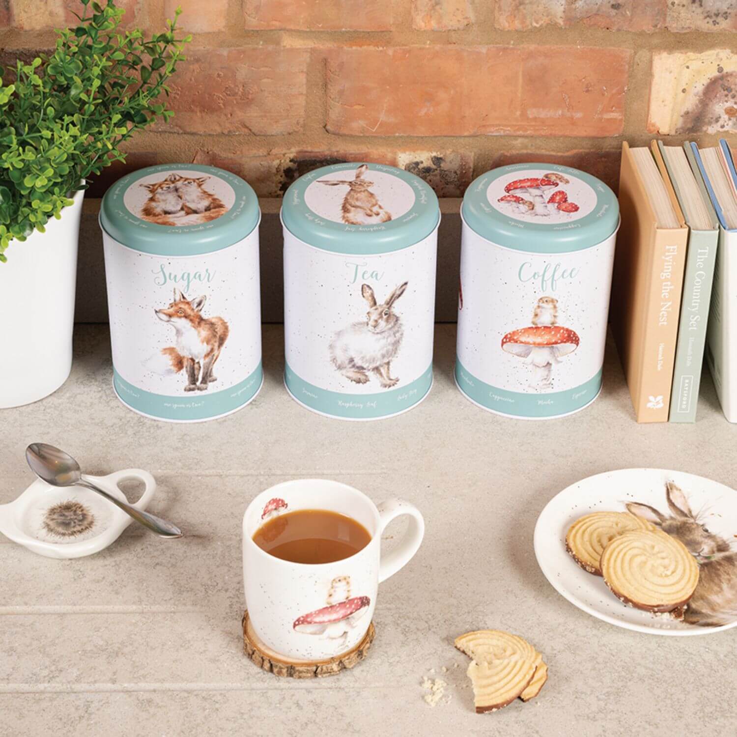 Wrendale Designs by Hannah Dale 3 Piece Tin Canister Set - The Country Set - Image 3