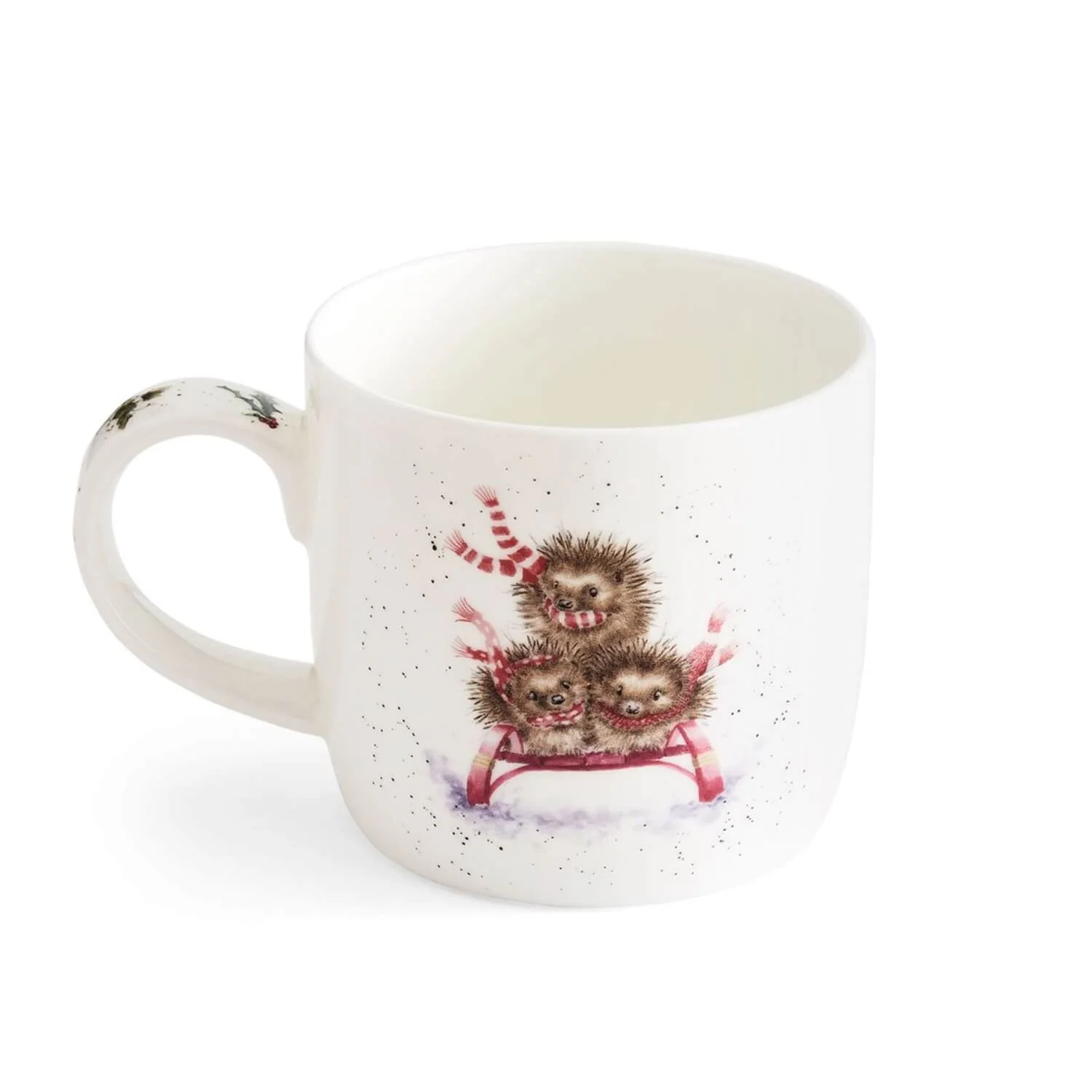 Wrendale Designs by Hannah Dale 300ml Christmas Mug - Sledgehogs - Image 2