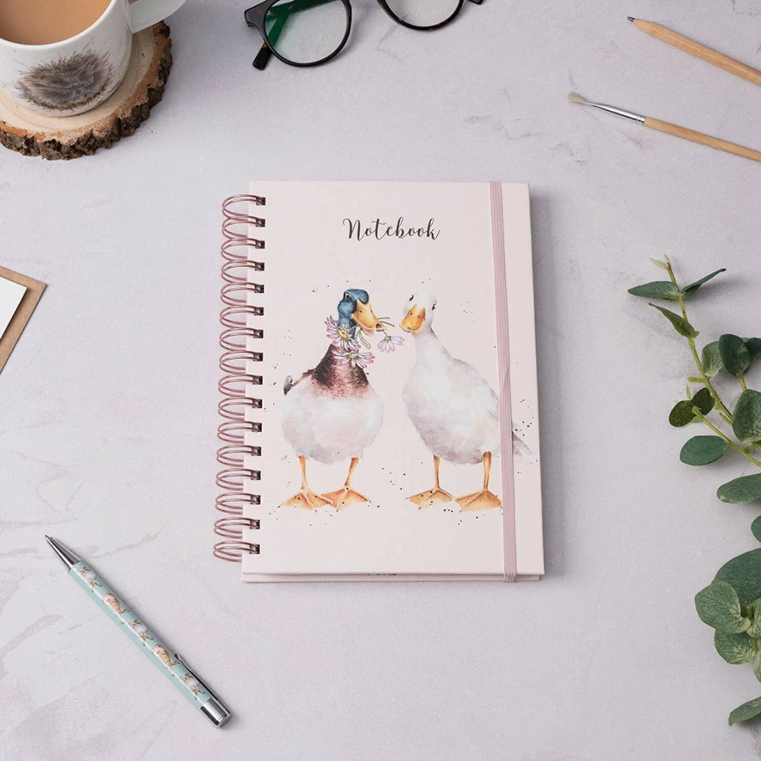Wrendale Designs by Hannah Dale A5 Notebook - Not A Daisy Goes By - Ducks - Image 2