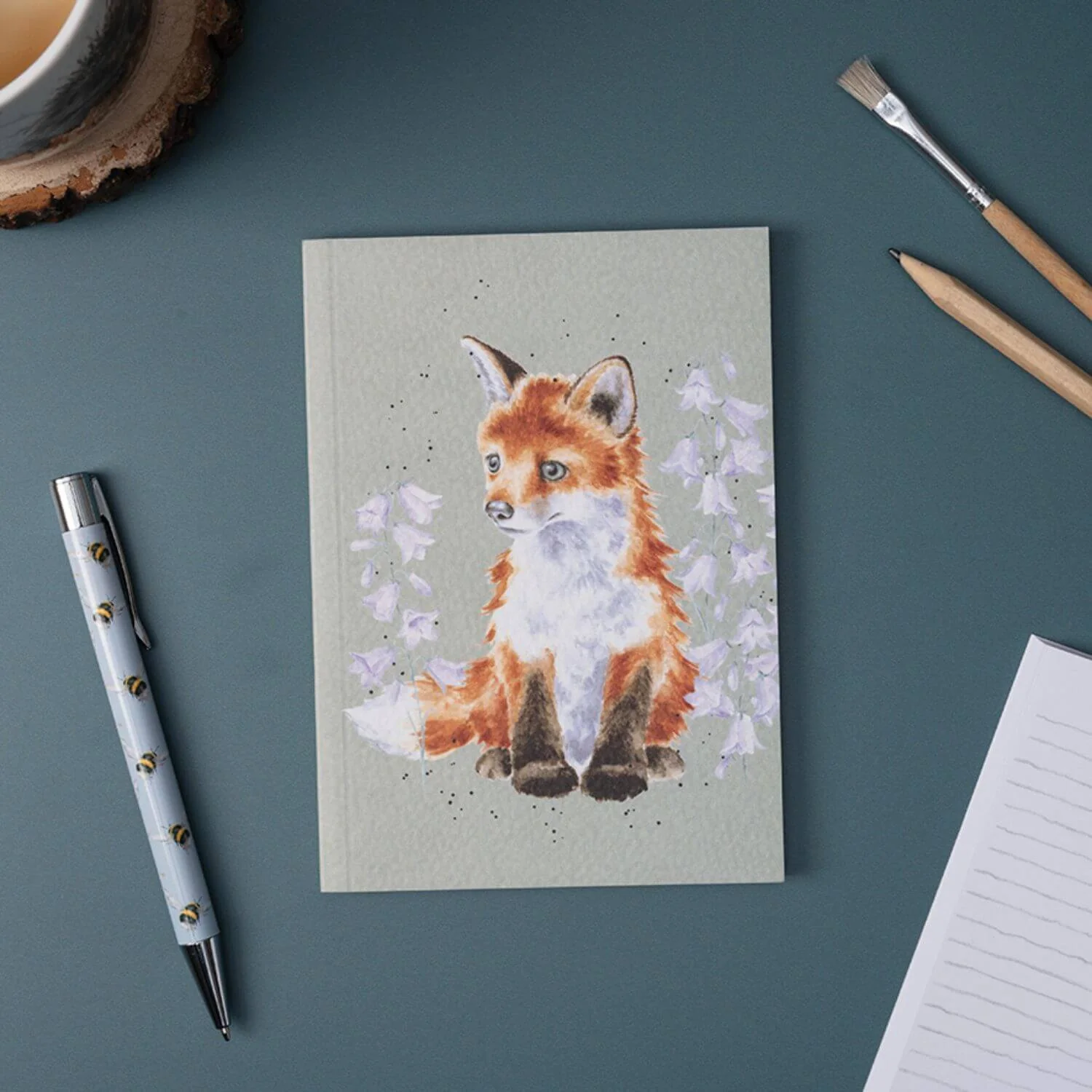 Wrendale Designs by Hannah Dale A6 Notebook - Contemplation - Fox - Image 2