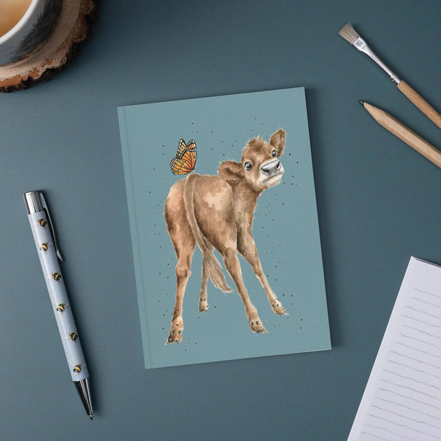 Wrendale Designs by Hannah Dale A6 Notebook - Fluttery Fabulous - Cow - Image 3