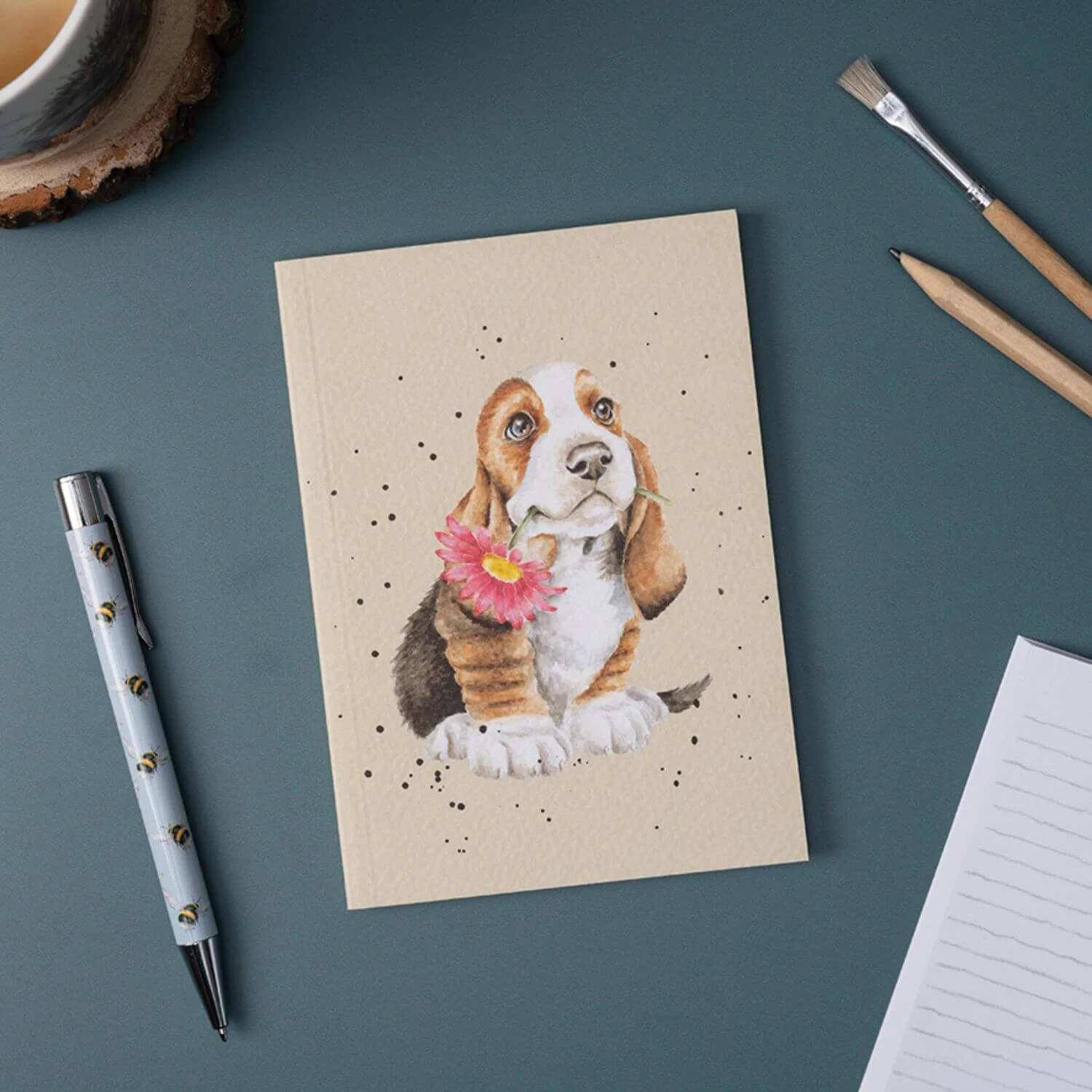 Wrendale Designs by Hannah Dale A6 Notebook - Just For You - Basset Hound - Image 2