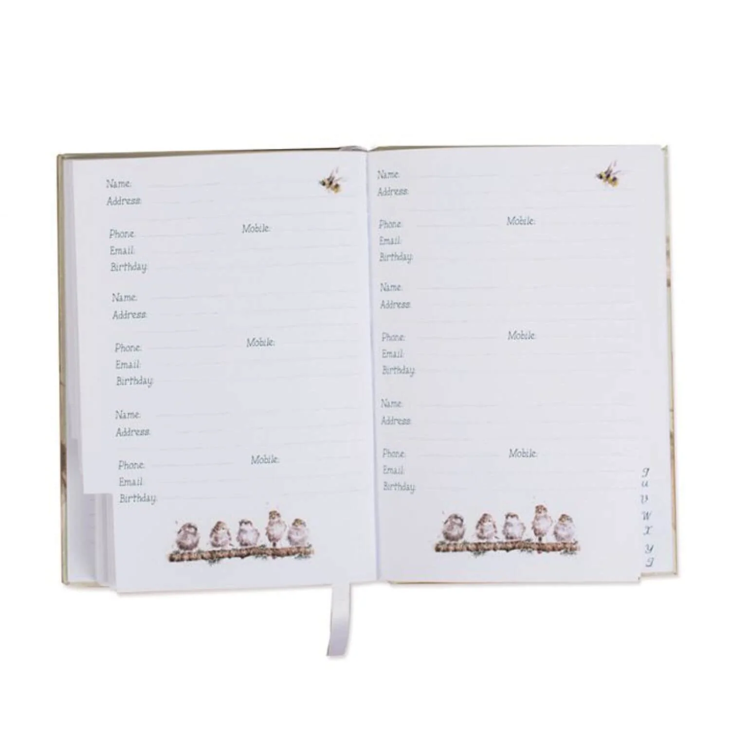 Wrendale Designs by Hannah Dale Address & Birthday Book - Piggy In The Middle - Image 2