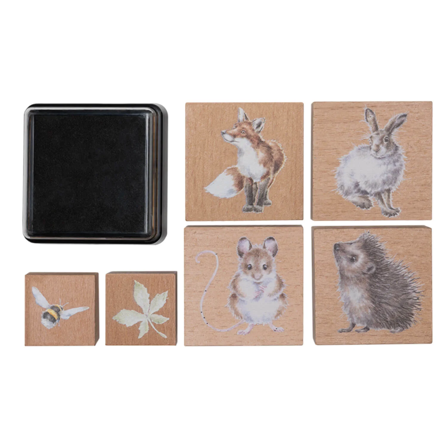 Wrendale Designs by Hannah Dale Animal 6-Piece Ink Stamp Set - The Country Set - Image 2