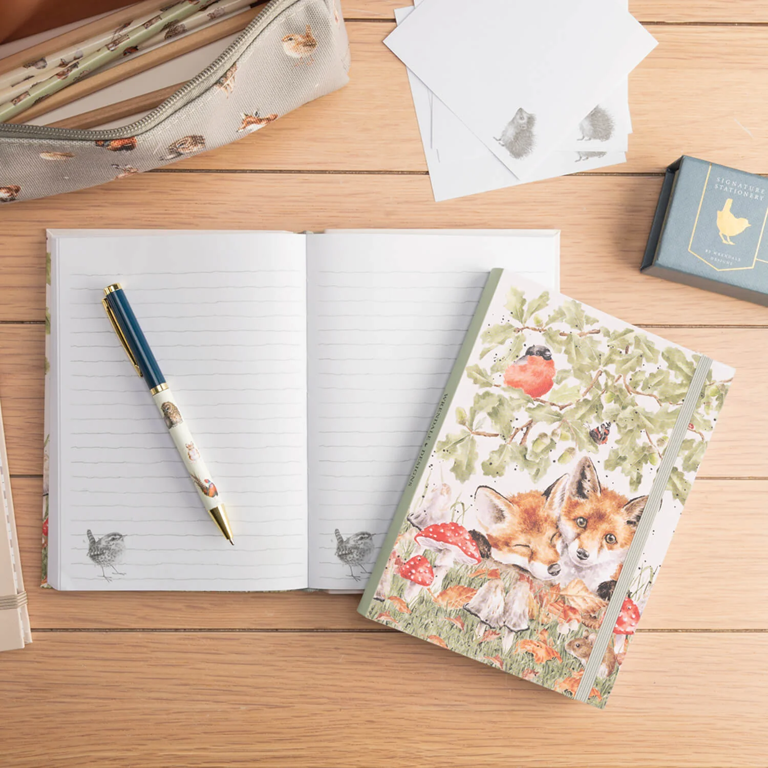 Wrendale Designs by Hannah Dale B6 Flexi Notebook - Under The Oak Tree - Fox - Image 5